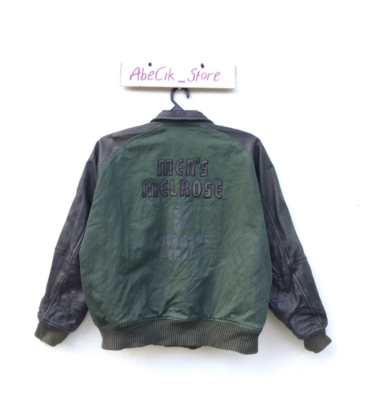Japanese Brand LAST PIECE Men’s Melrose Varsity Leather Jacket Size US M / EU 48-50 / 2 - 2 Thumbnail