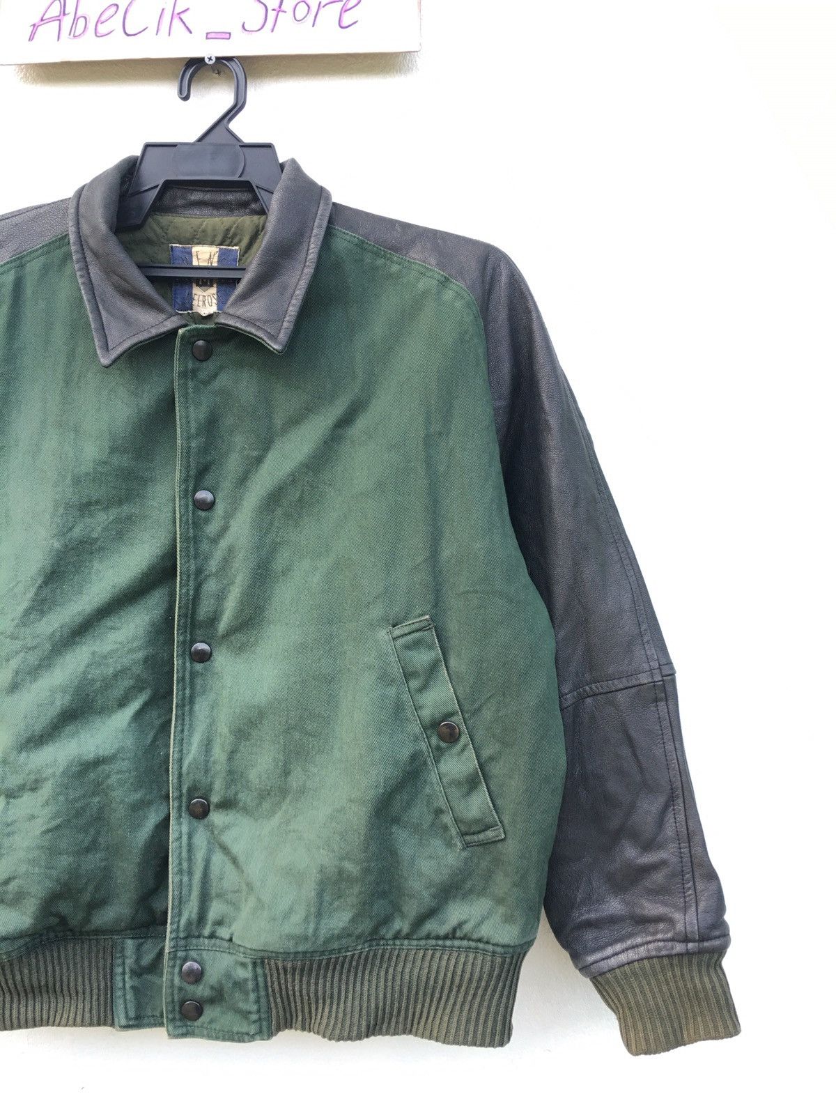 Japanese Brand LAST PIECE Men’s Melrose Varsity Leather Jacket Size US M / EU 48-50 / 2 - 5 Thumbnail