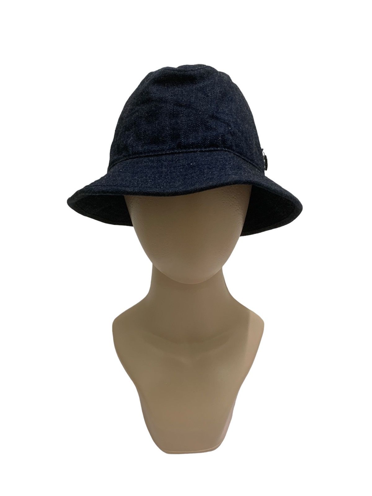 🔥 Made In Indigo Tigre Brocante Denim Blue Bucket Hat