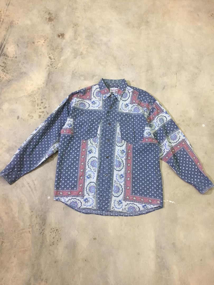 Japanese Brand × Vintage SUDBURY CHIPS paisley print button-ups shirt Size US L / EU 52-54 / 3 - 5 Thumbnail