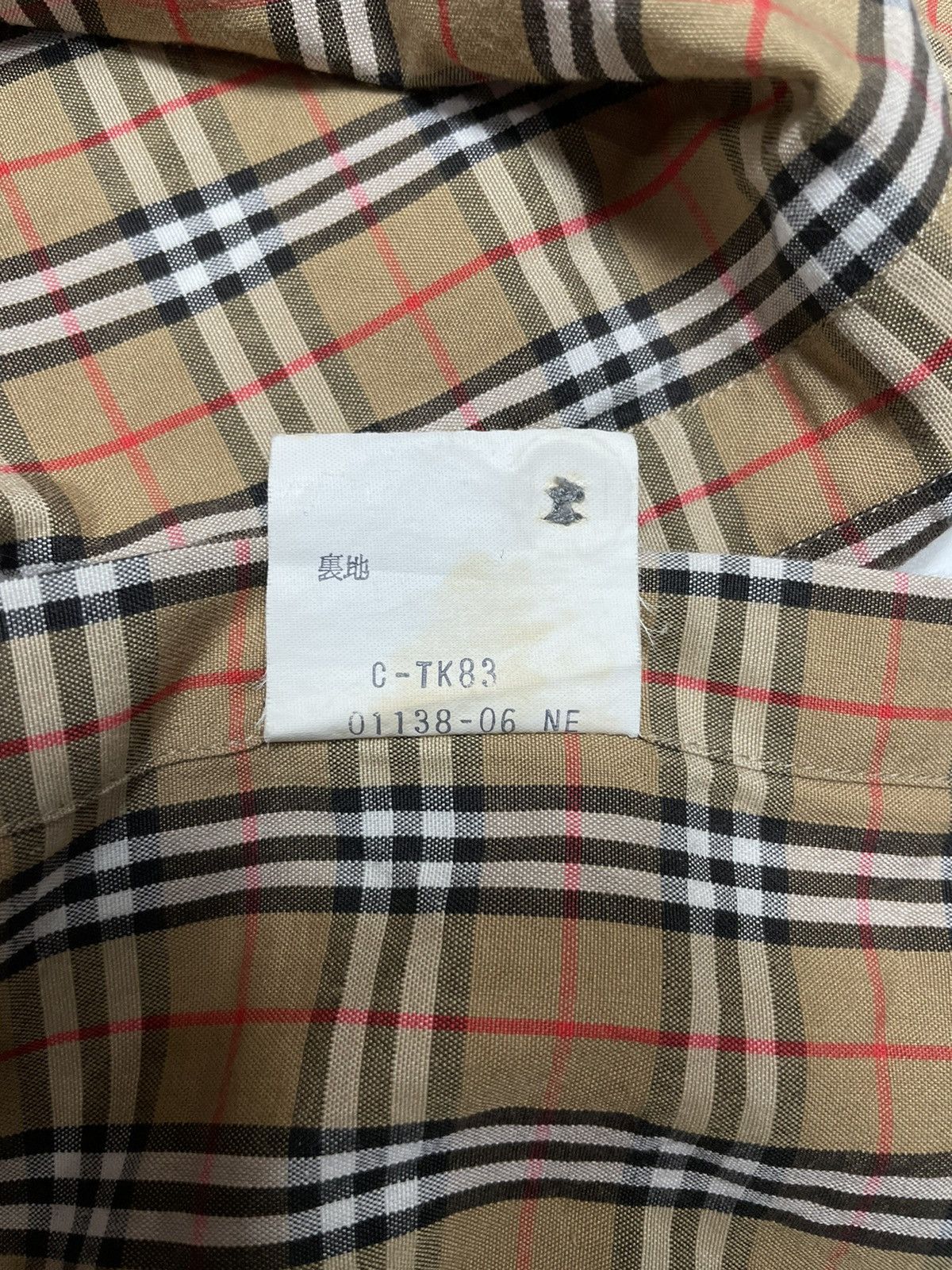 Burberry Vintage 90s Burberrys Nova check plaid tartan nude button Size US S / EU 44-46 / 1 - 10 Thumbnail