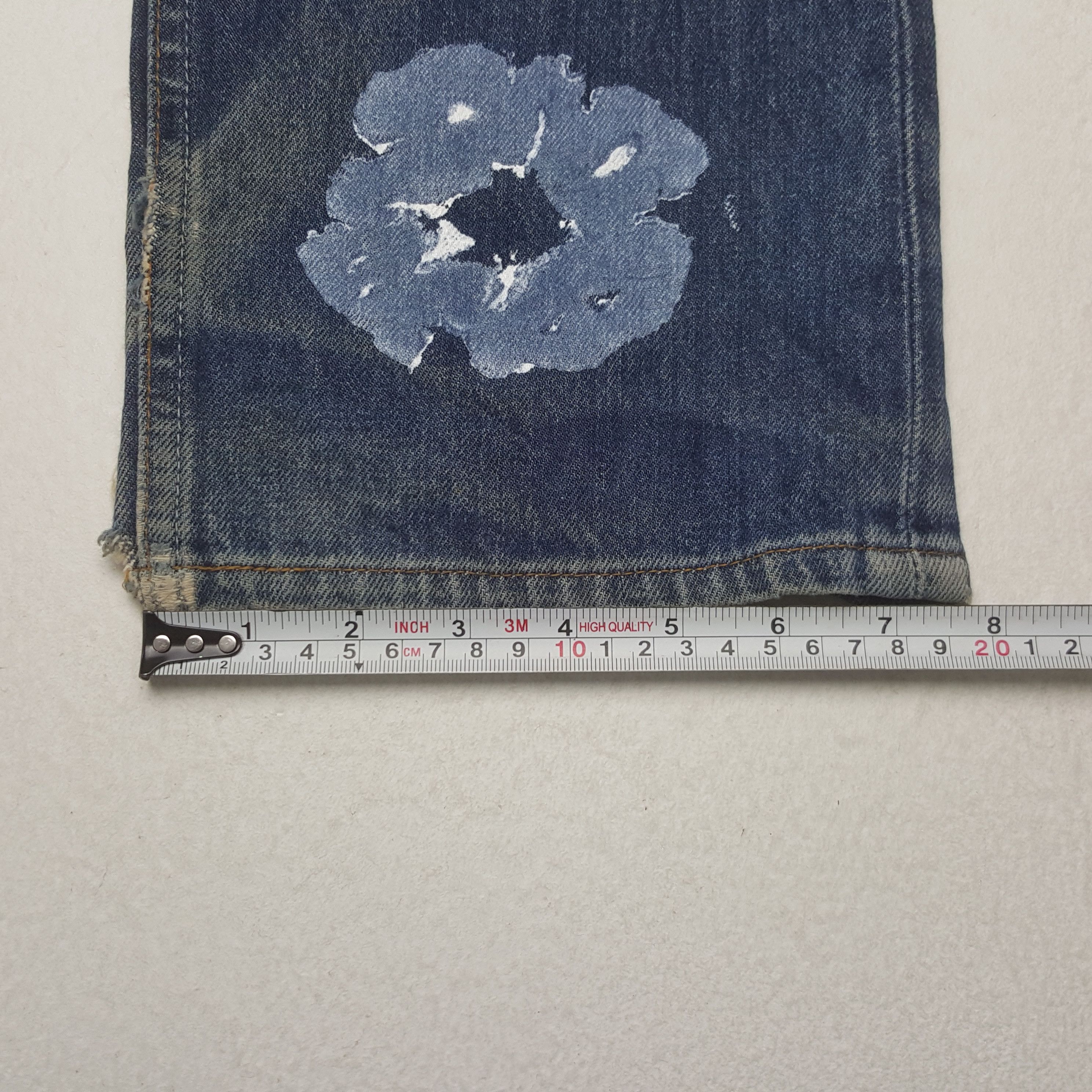 Levi's × Vintage Vintage Levi's American Style Flower Custom Art Denim Size US 31 - 11 Thumbnail