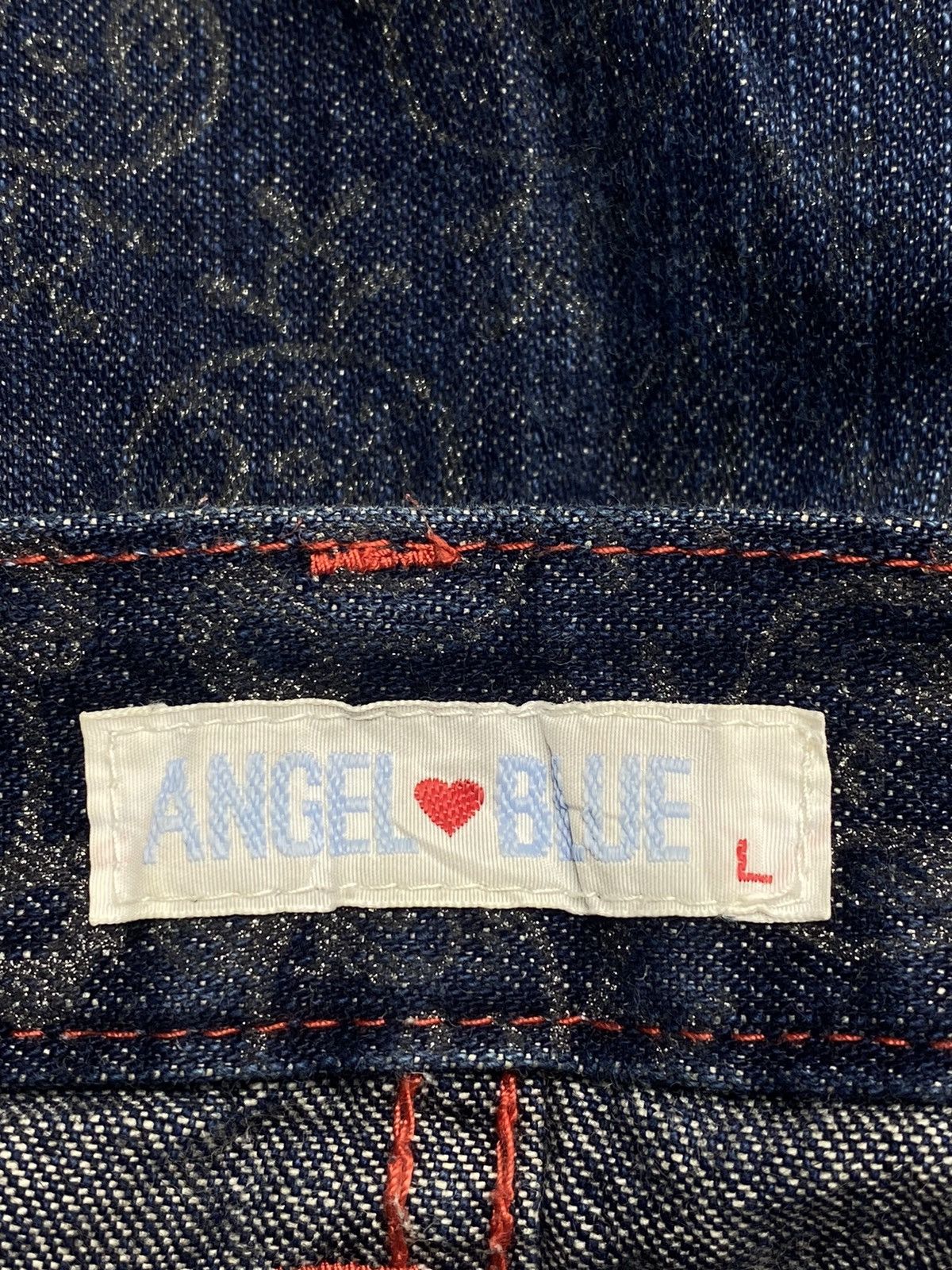 Angel Blue × Japanese Brand 1990s Angel Blue - Printed Mascot Denim Pants Size US 28 / EU 44 - 11 Thumbnail