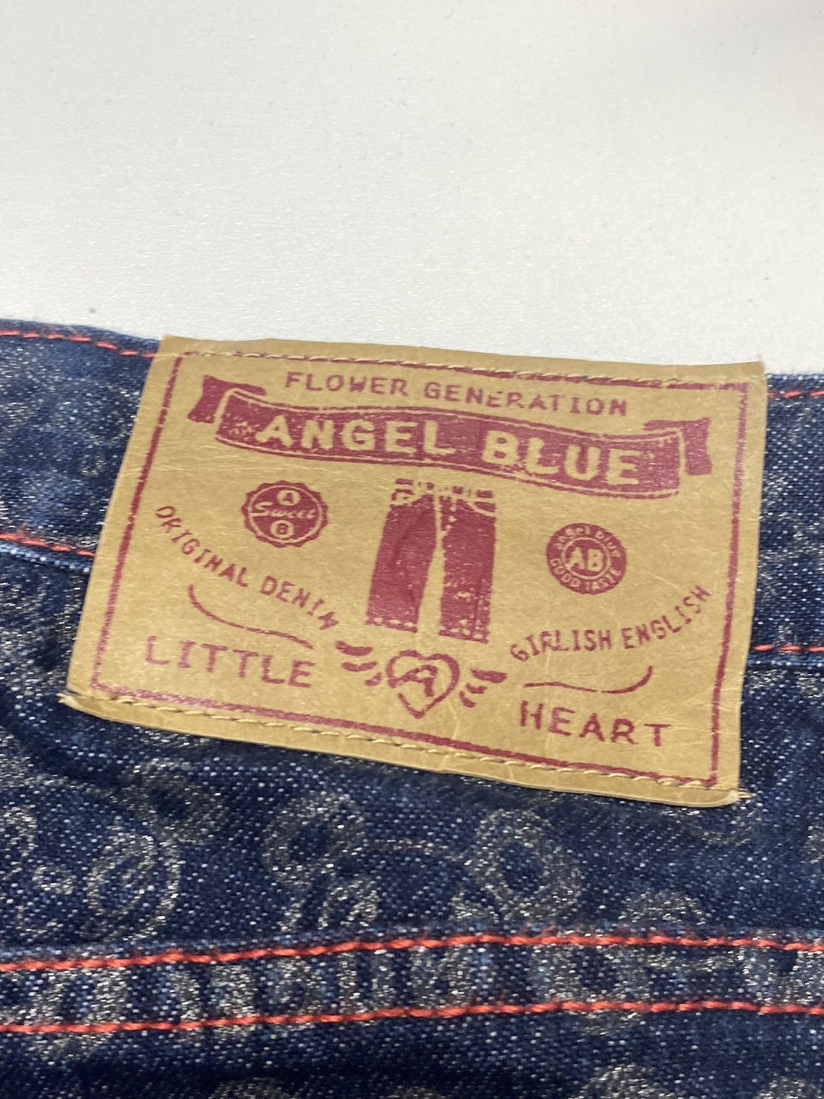 Angel Blue × Japanese Brand 1990s Angel Blue - Printed Mascot Denim Pants Size US 28 / EU 44 - 8 Thumbnail