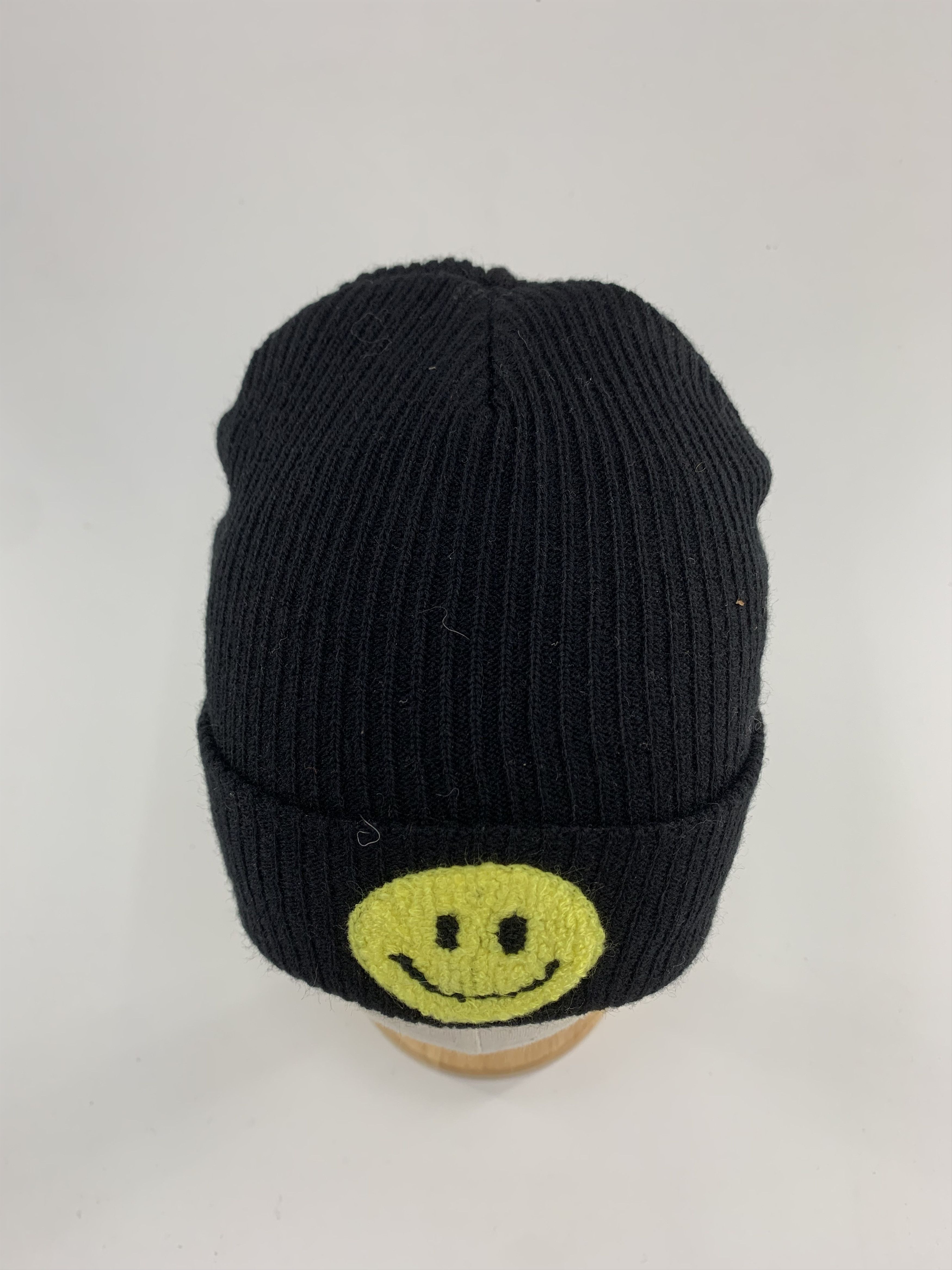 Vintage Smiley Beanie Hats Patch Graphic - B3017 Size ONE SIZE - 5 Thumbnail