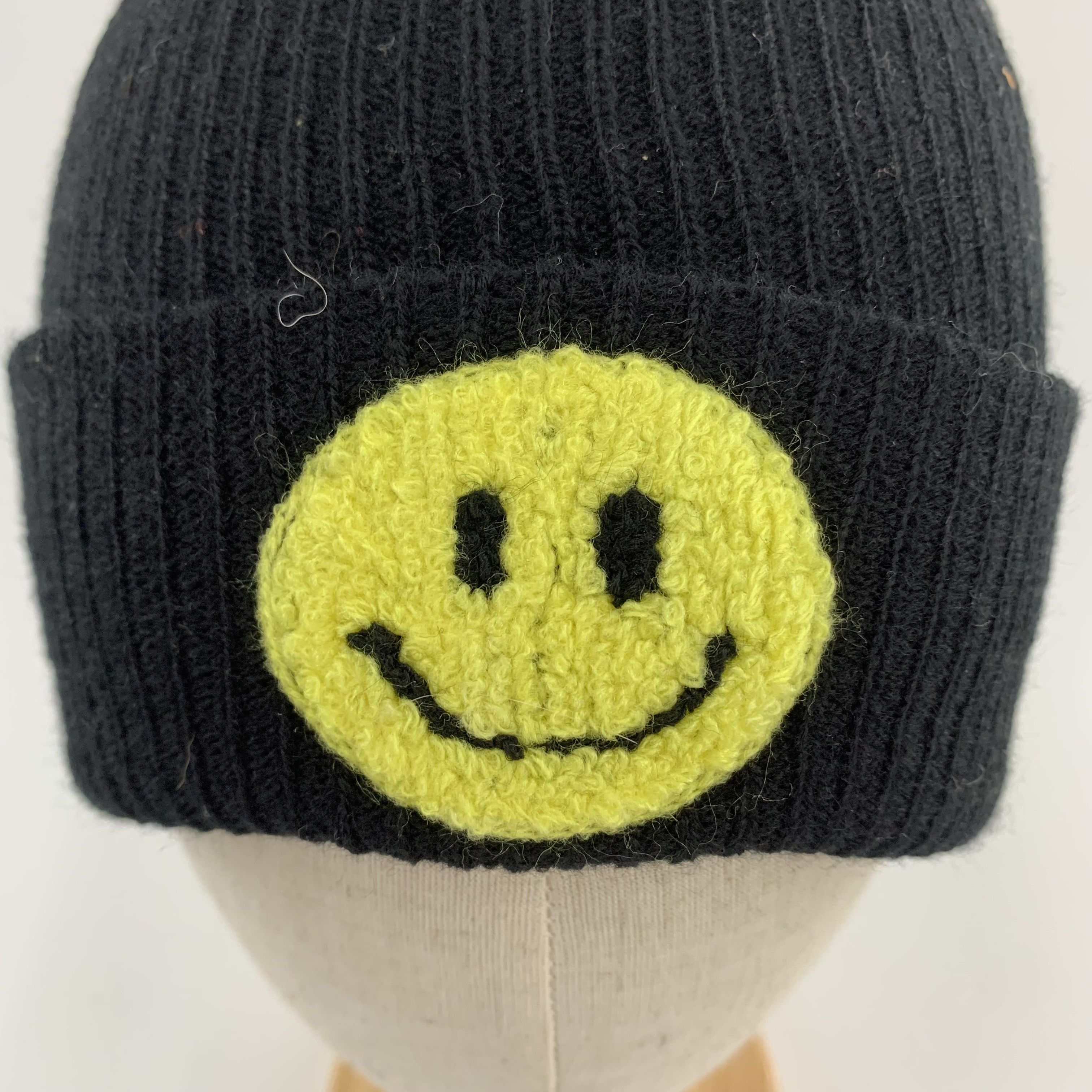 Vintage Smiley Beanie Hats Patch Graphic - B3017 Size ONE SIZE - 6 Thumbnail