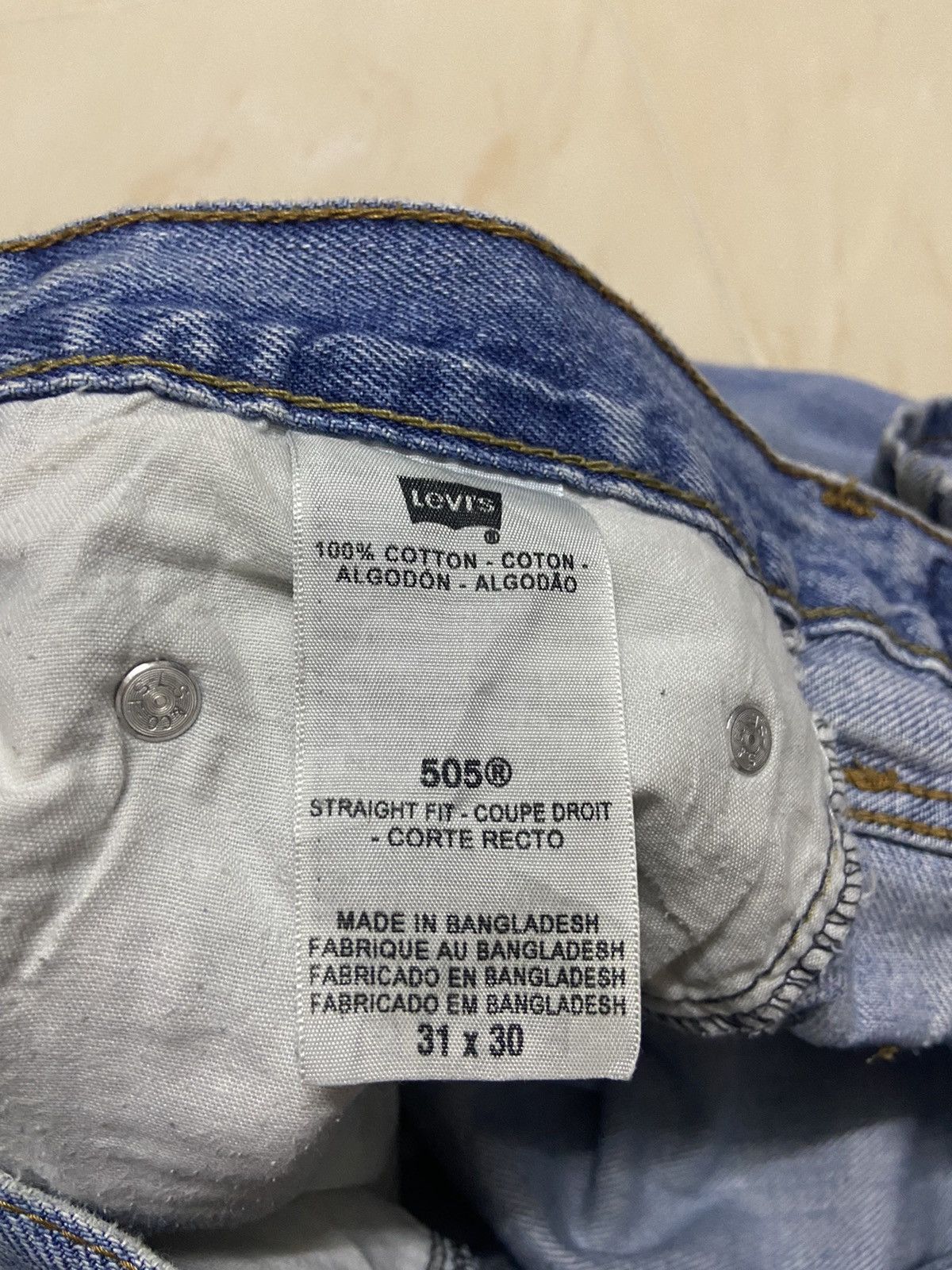 Levi's Vintage Levis 505 Denim Jeans straight cut W31 Size US 31 - 7 Thumbnail