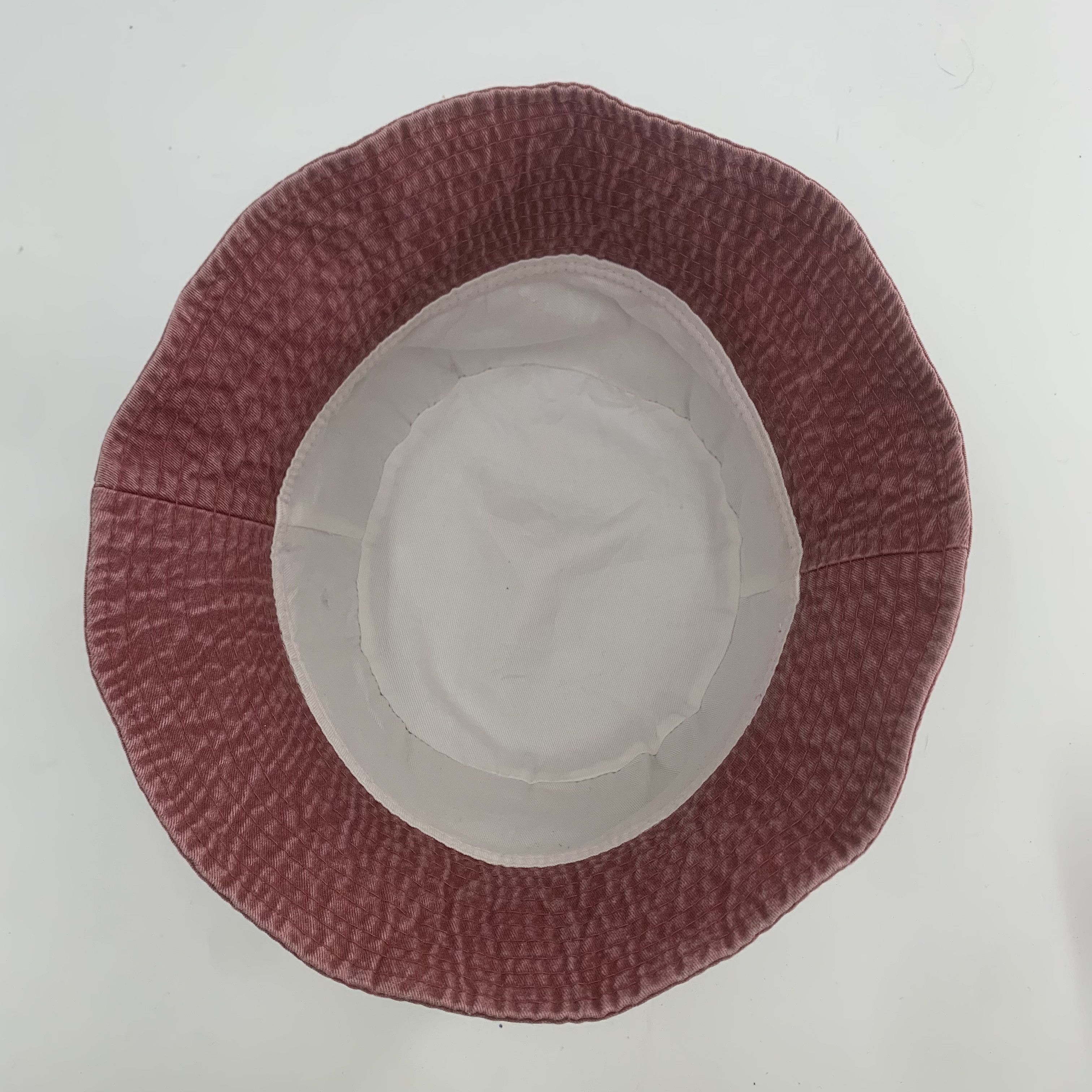 Japanese Brand Red Denim Bucket Hat Faded Size ONE SIZE - 6 Thumbnail