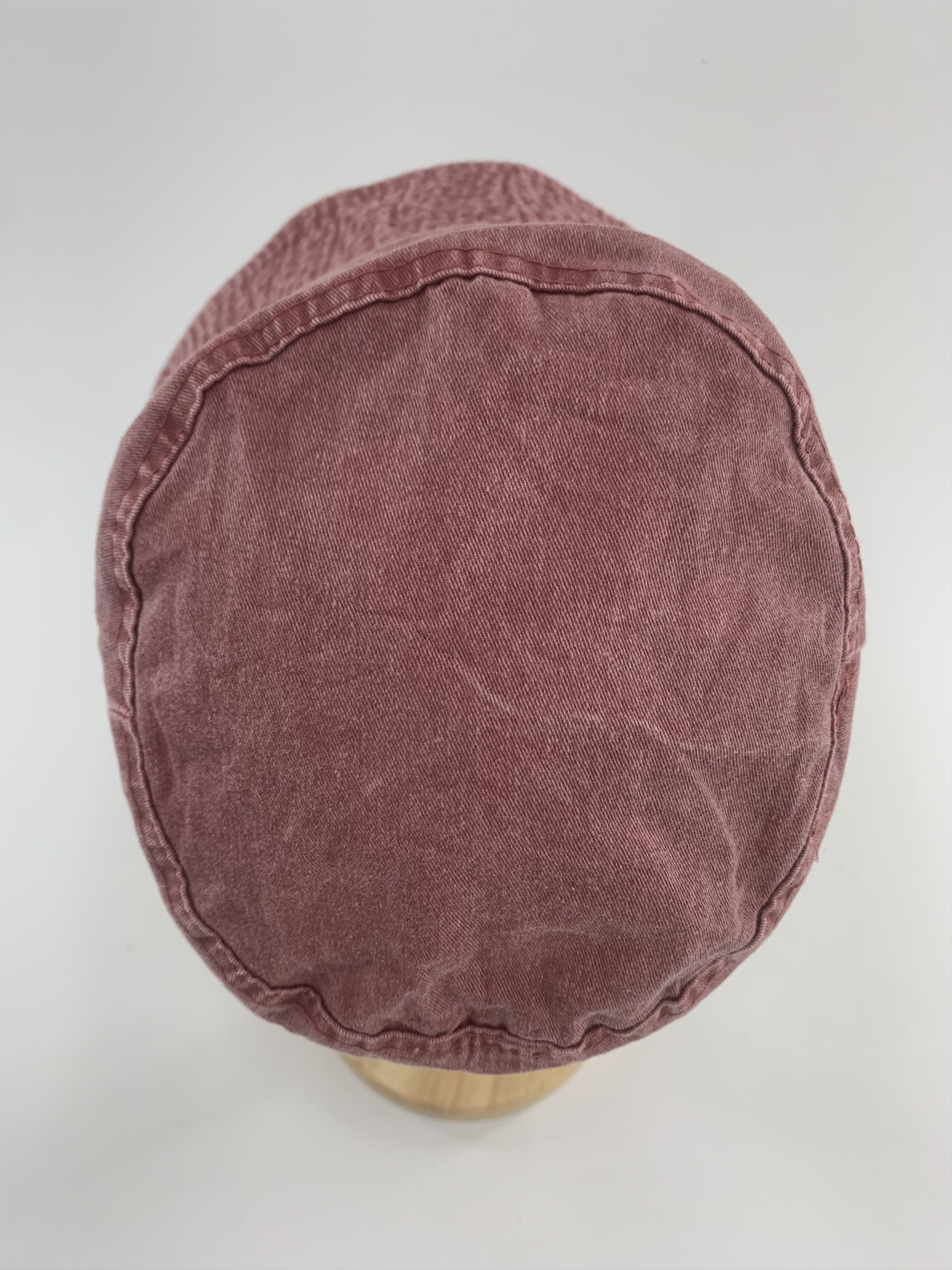 Japanese Brand Red Denim Bucket Hat Faded Size ONE SIZE - 5 Thumbnail