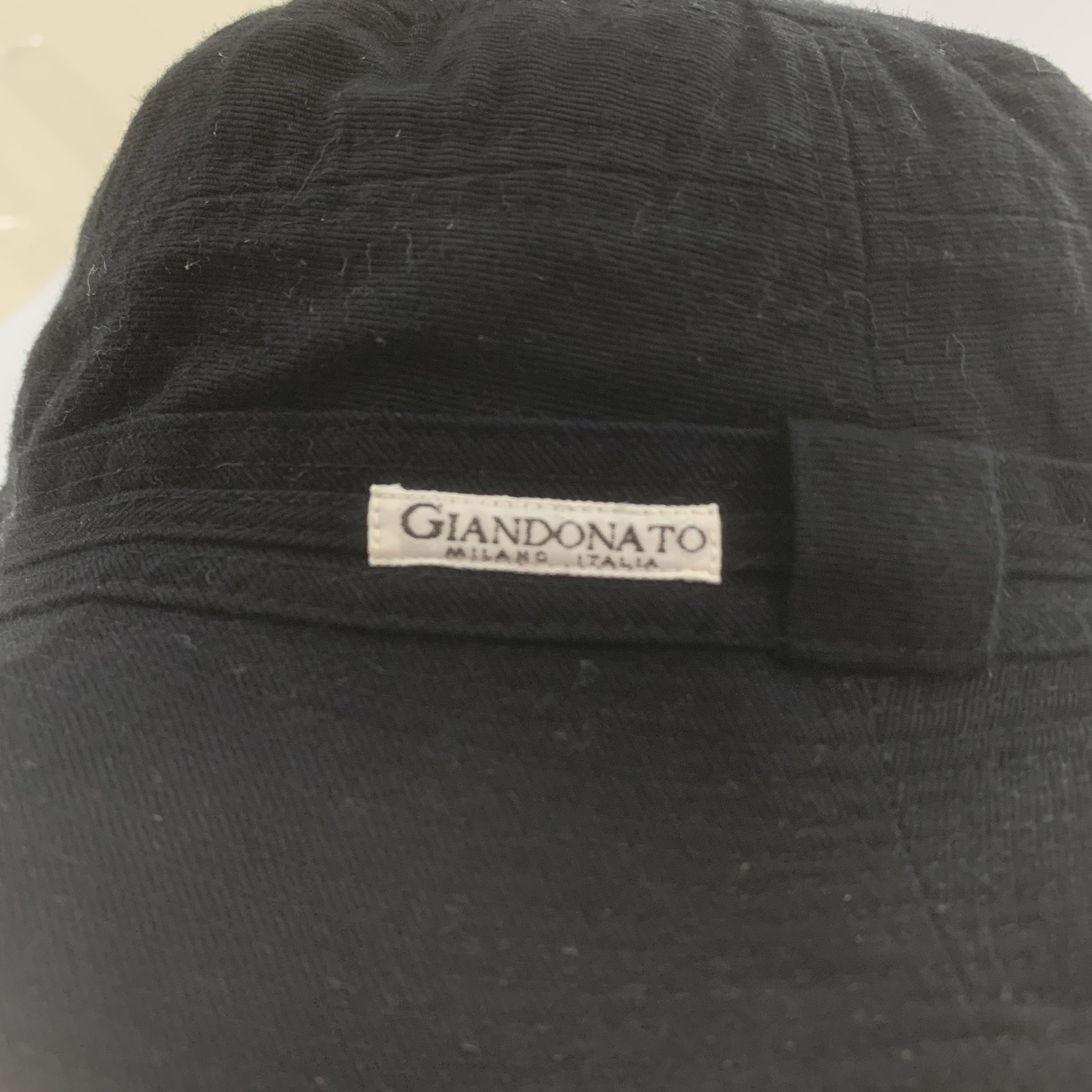 Japanese Brand Giandonato Bucket Hat | Black Hat Size ONE SIZE - 6 Thumbnail