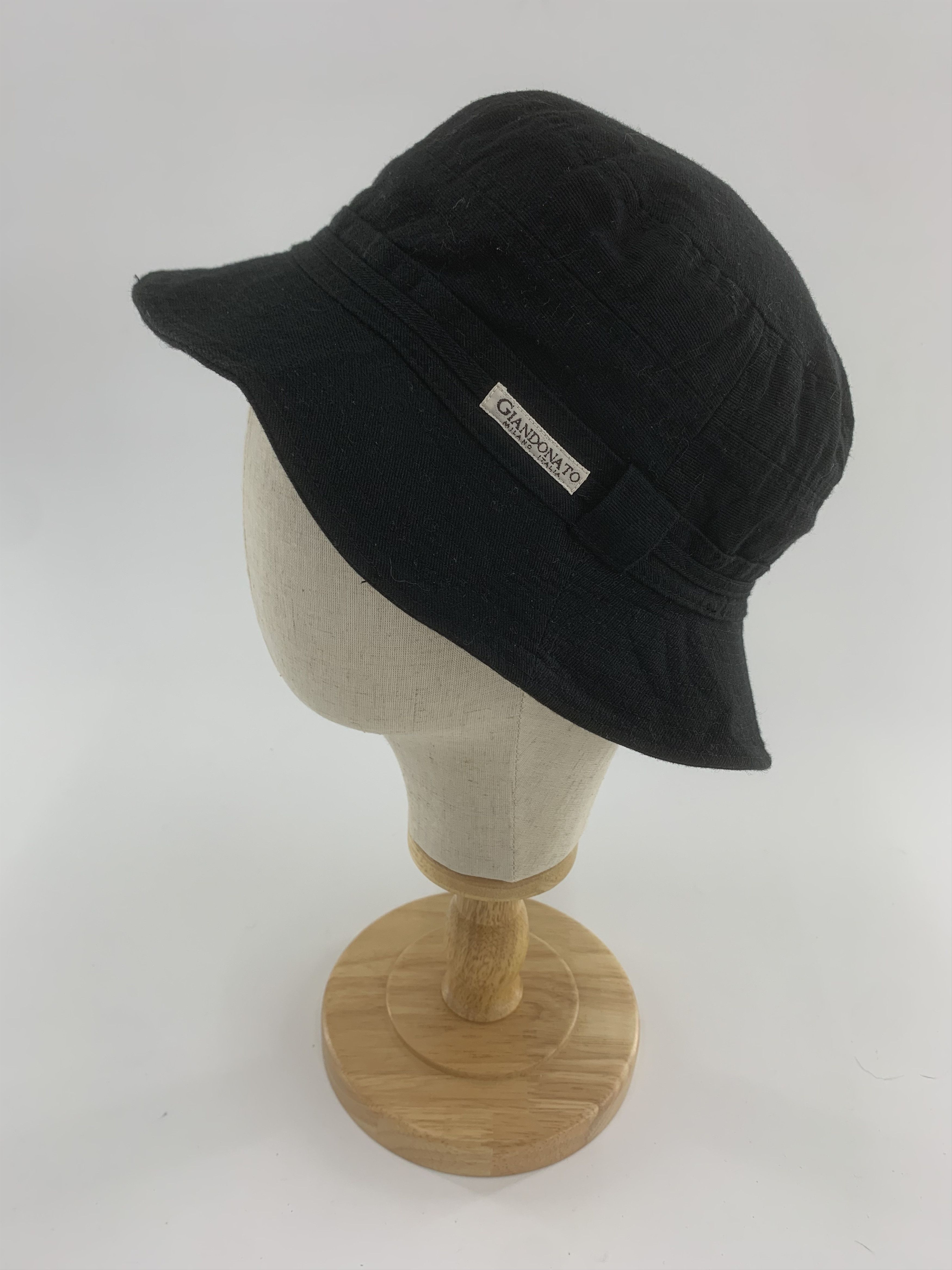 Japanese Brand Giandonato Bucket Hat | Black Hat Size ONE SIZE - 1 Thumbnail