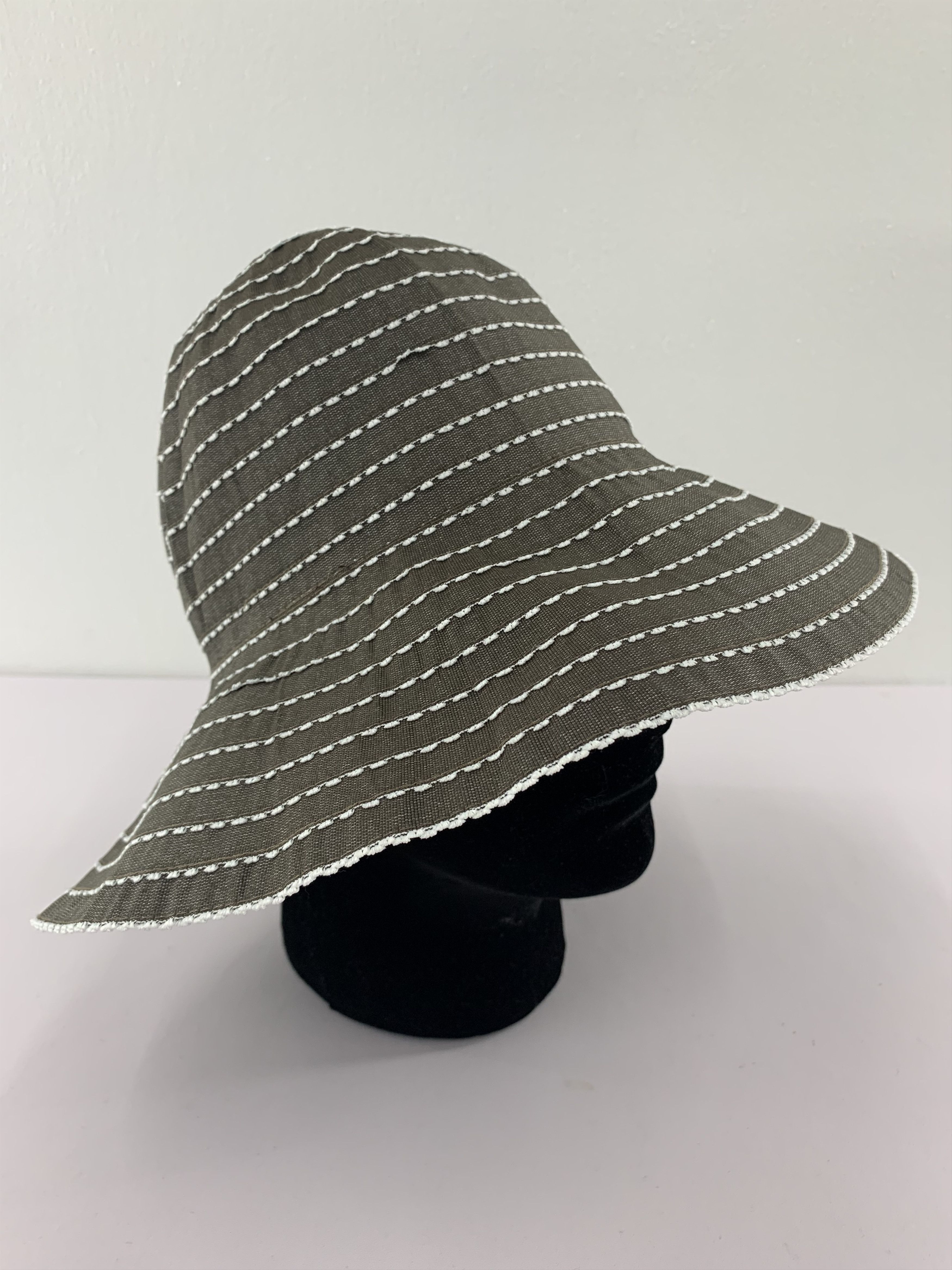 Japanese Brand Japanese Brand Bucket Hats Boro Stitching Striped - SS1156 Size ONE SIZE - 3 Thumbnail