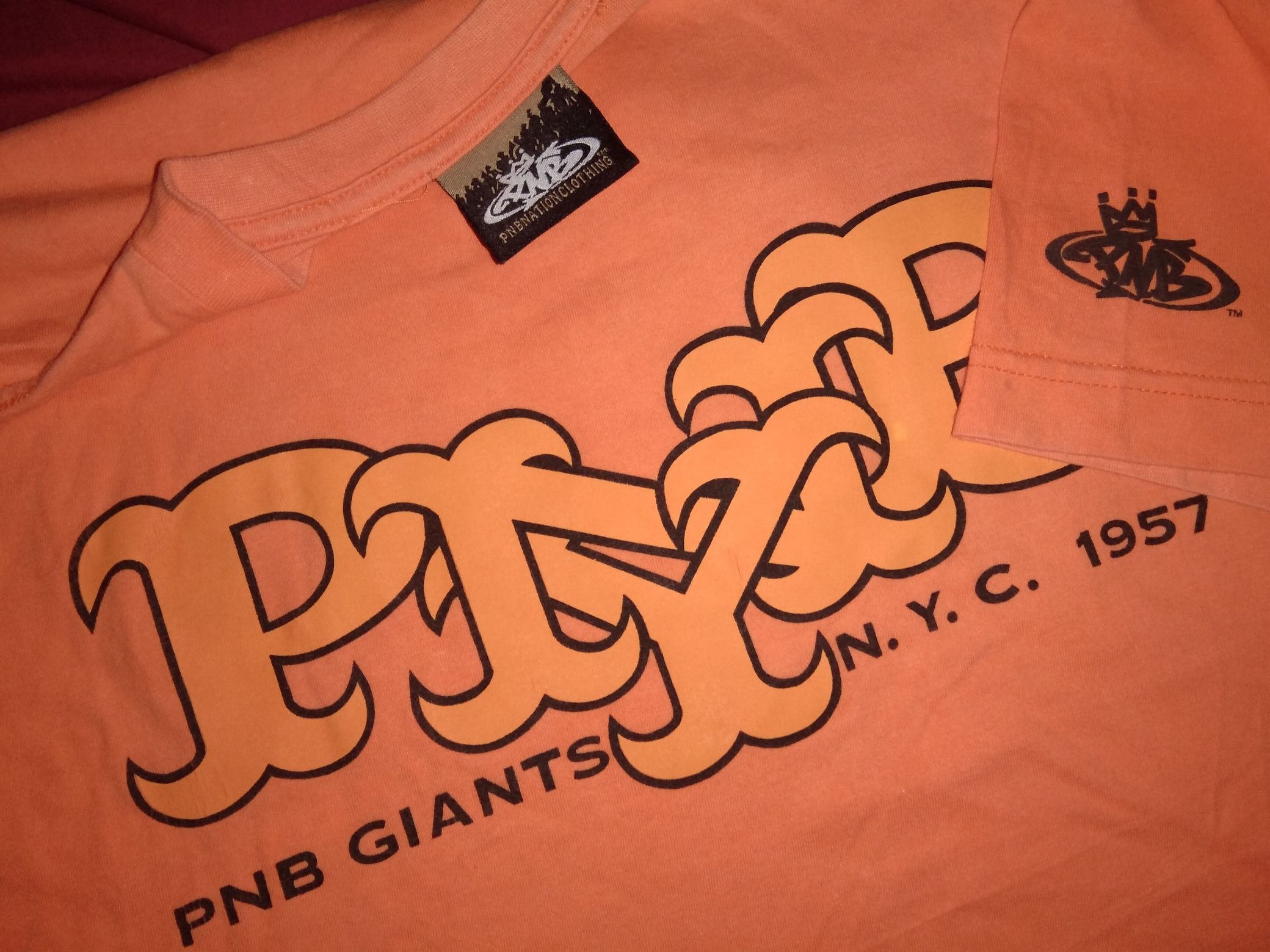 Rap Tees VTG 90s Y2K PNB Nation x MLB Giants tshirt Hip hop rapper Size US L / EU 52-54 / 3 - 1 Thumbnail