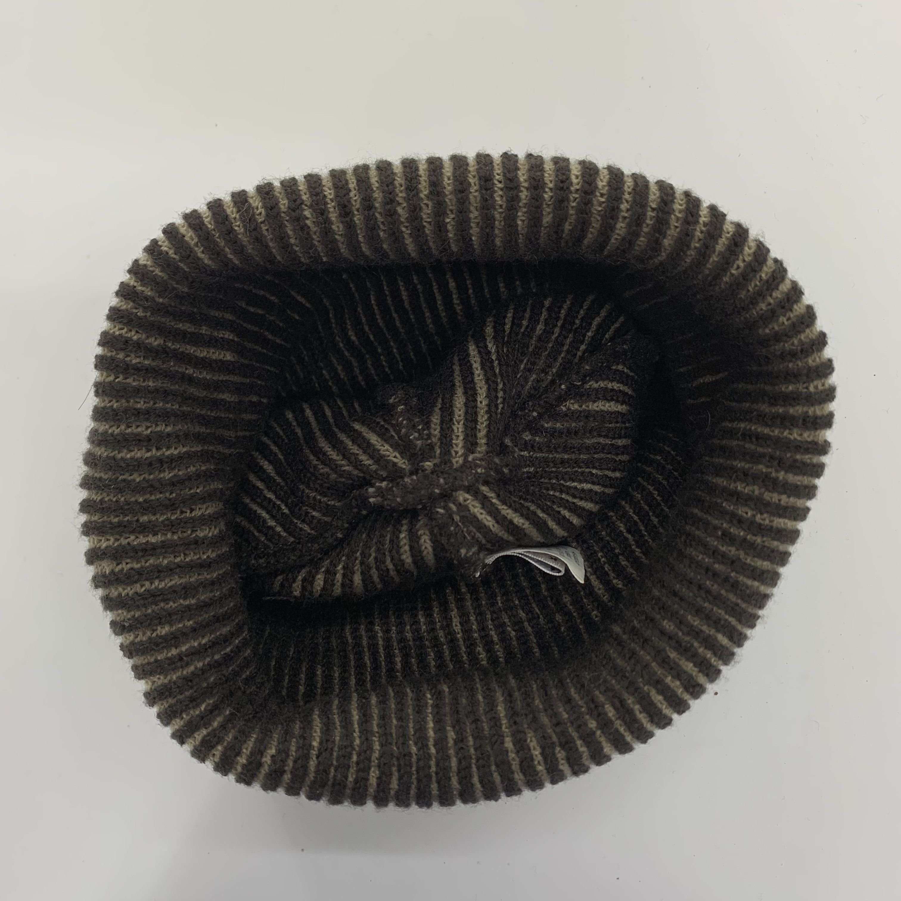 Japanese Brand Iked Nobu Stripe Beanie Hats - B3033 Size ONE SIZE - 6 Thumbnail