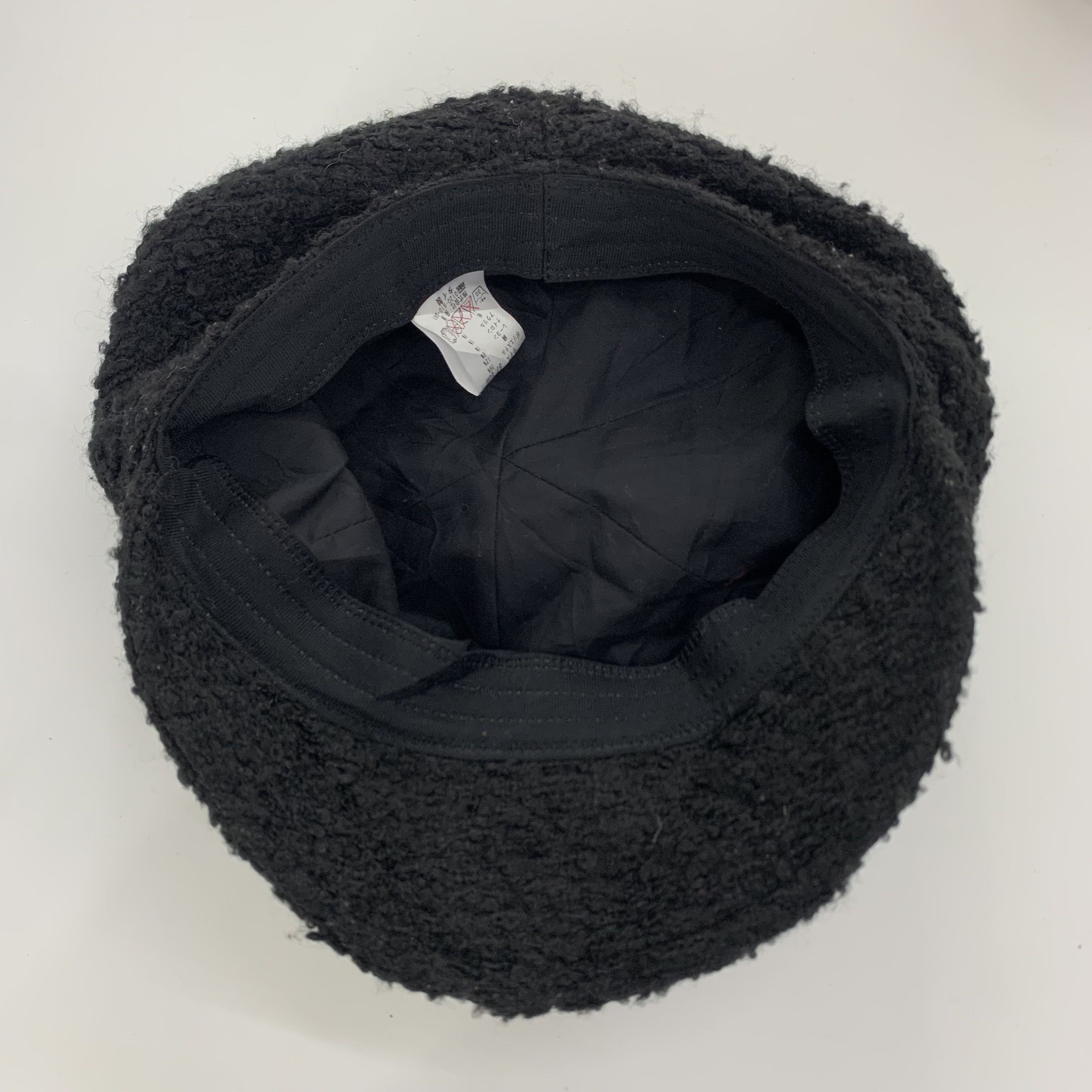 Japanese Brand Black Wool Baker Boy Cap Size ONE SIZE - 7 Thumbnail