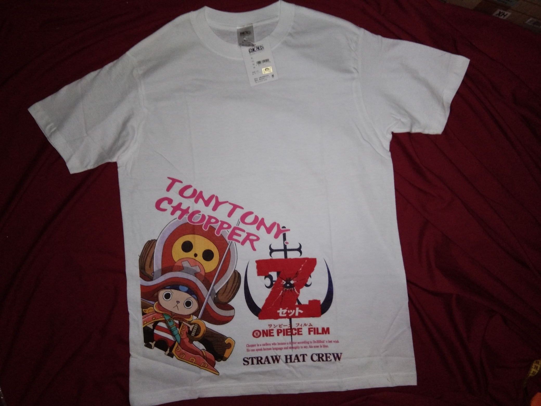 One Piece BNWT NEW 2012 One Piece Film Z Tony Chopper tshirt anime Size US M / EU 48-50 / 2 - 2 Thumbnail