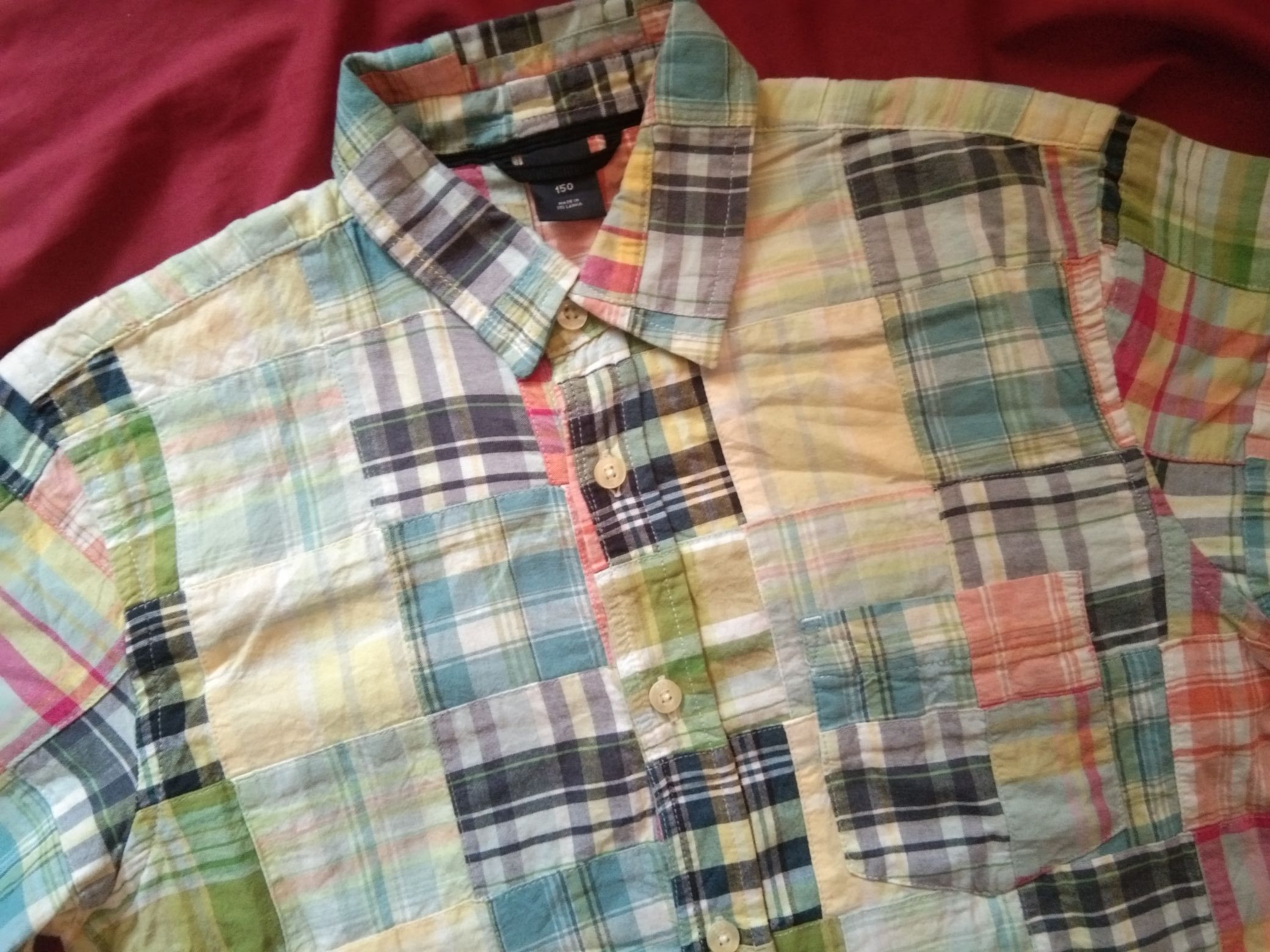 Gap × Vintage VTG Y2K 2000s Gap Patchwork Kids shirt Size US XXS / EU 40 - 1 Thumbnail