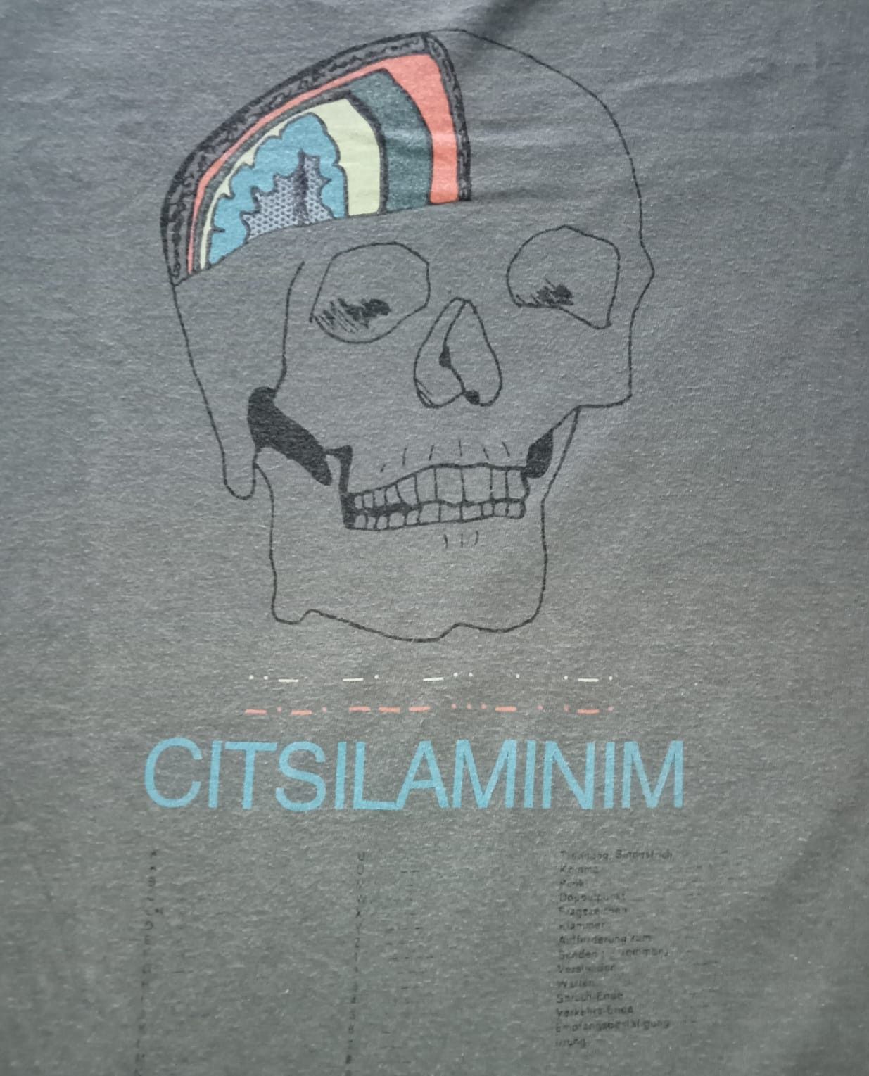 Undercover Undercover Citsilaminim Skull T Shirt Size US L / EU 52-54 / 3 - 2 Thumbnail