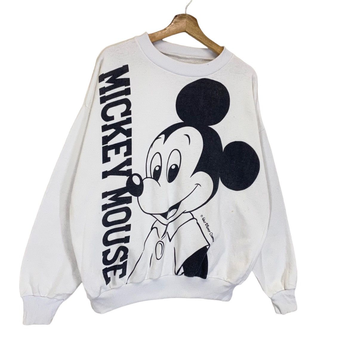 Japanese Brand × Mickey Mouse × Vintage Vintage Mickey Mouse Big Logo Crewneck Sweatshirt Size US M / EU 48-50 / 2 - 2 Thumbnail