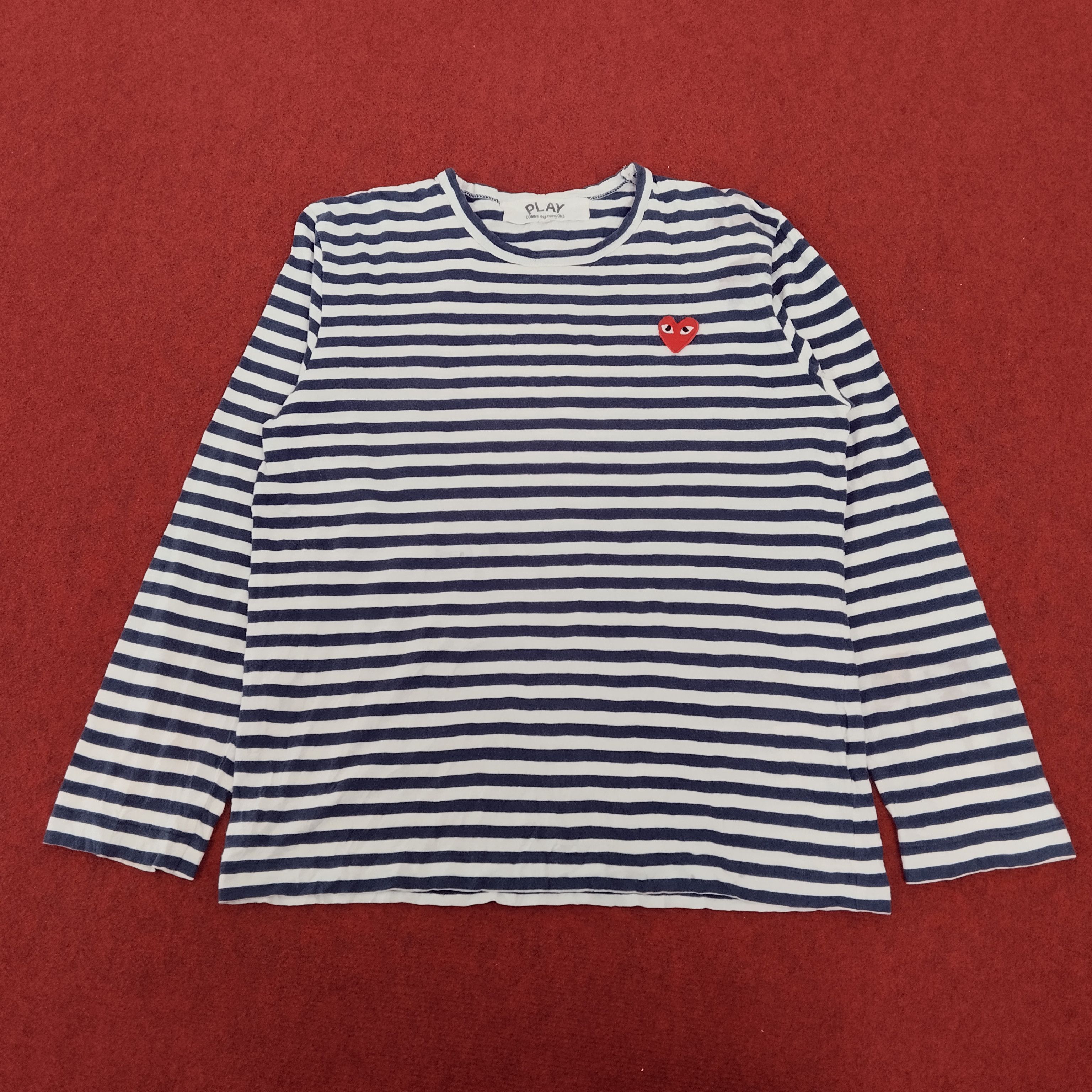 COMME DES GARCONS PLAY T-SHIRT MADE IN JAPAN | eBay