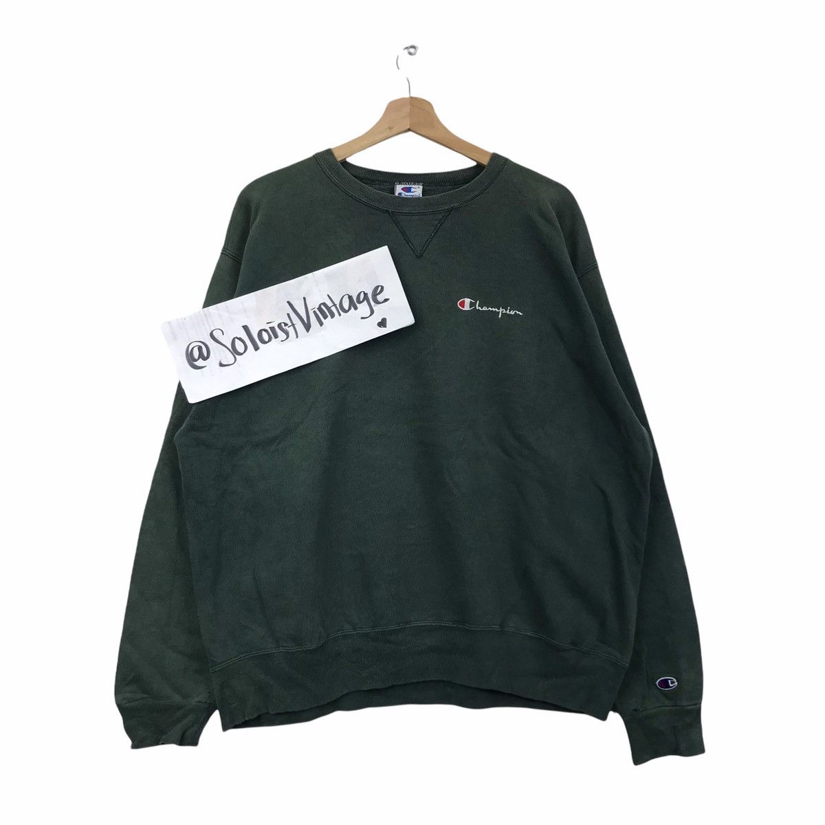Champion Vintage CHAMPION STREETWEAR Script Logo Sweatshirt Size US XL / EU 56 / 4 - 1 Thumbnail