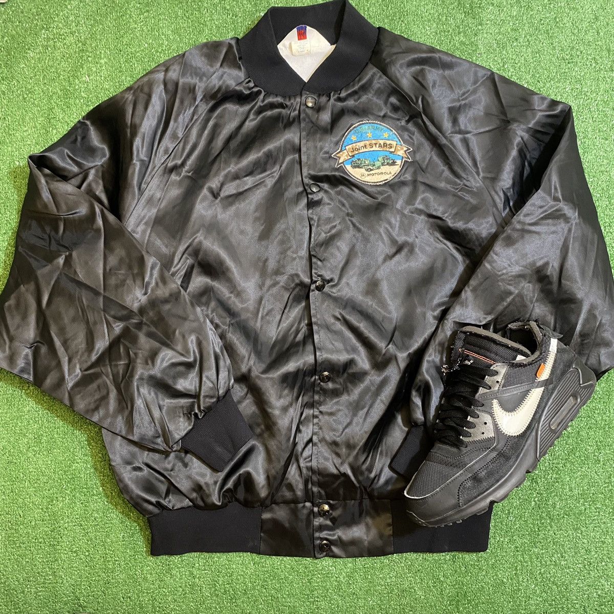 Vintage Vintage Motorola Bomber Jacket Size US XL / EU 56 / 4 - 2 Thumbnail