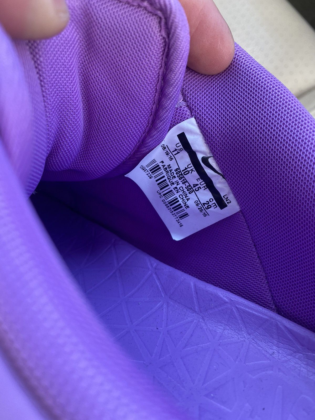 Nike Nike Lab Air Force 1 low Purple Stardust Size US 11 / EU 44 - 15 Thumbnail