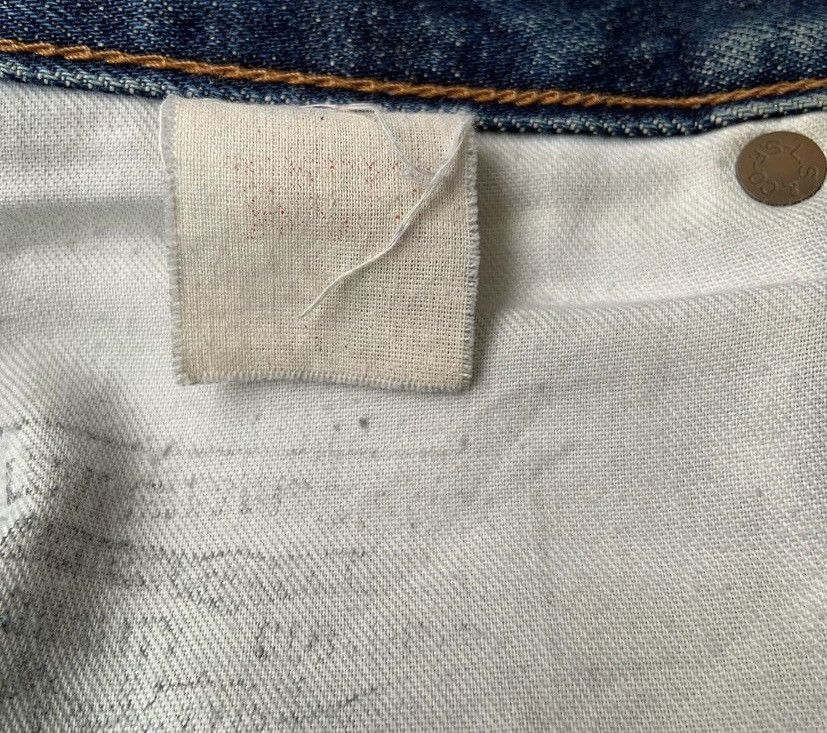 Vintage Rare Levis big e selvedge zip Talon