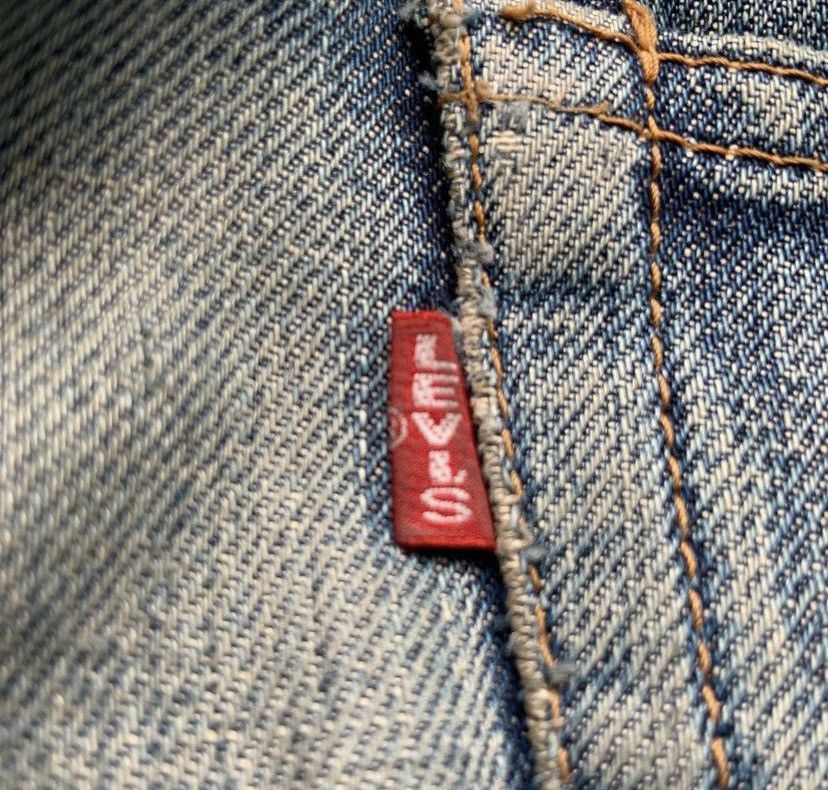 Vintage Rare Levis big e selvedge zip Talon
