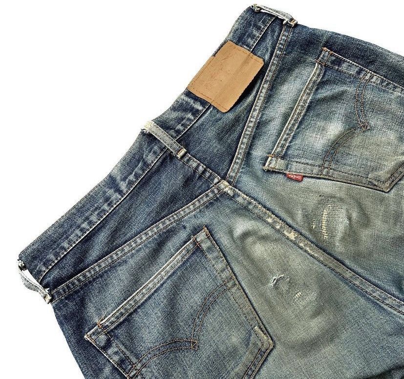 Vintage Rare Levis big e selvedge zip Talon