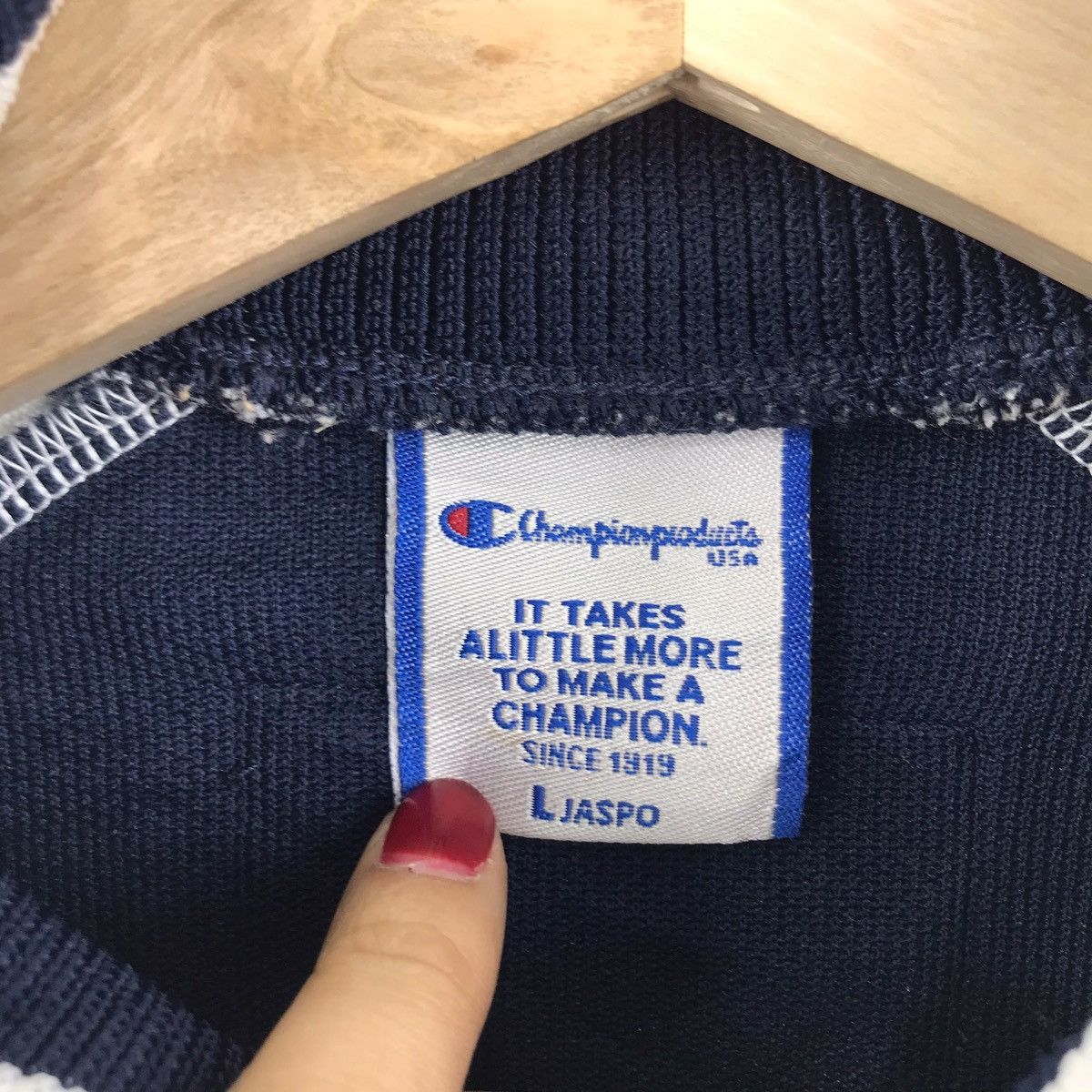 Champion Vintage CHAMPION Track Top Streetwear Blue Jacket Size US L / EU 52-54 / 3 - 4 Thumbnail