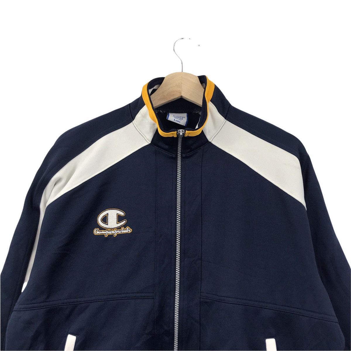 Champion Vintage CHAMPION Track Top Streetwear Blue Jacket Size US L / EU 52-54 / 3 - 3 Thumbnail