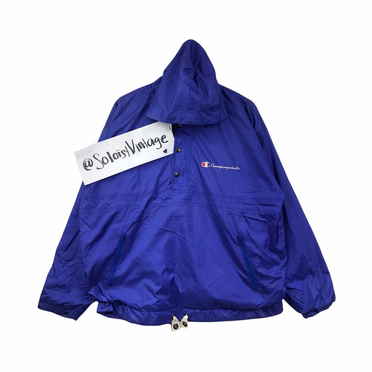 Champion Vintage CHAMPION PRODUCTS Streetwear Blue Jacket Size US XL / EU 56 / 4 - 1 Thumbnail
