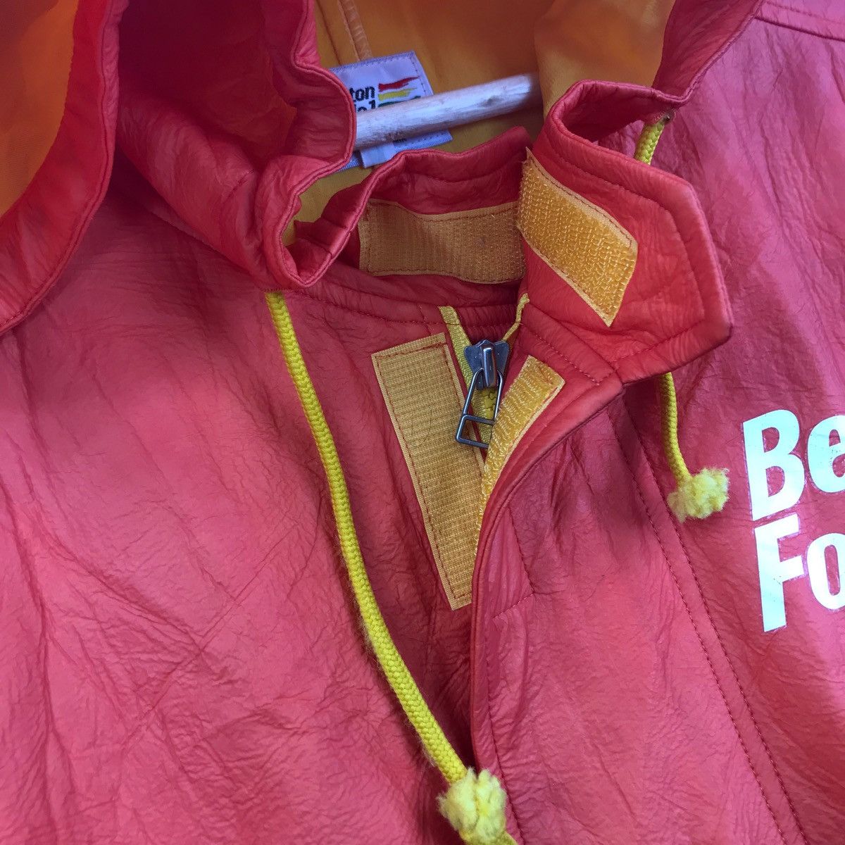 Benetton Vintage BENETTON FORMULA ONE 1 Racing Team Wax Jacket Size US XL / EU 56 / 4 - 6 Thumbnail