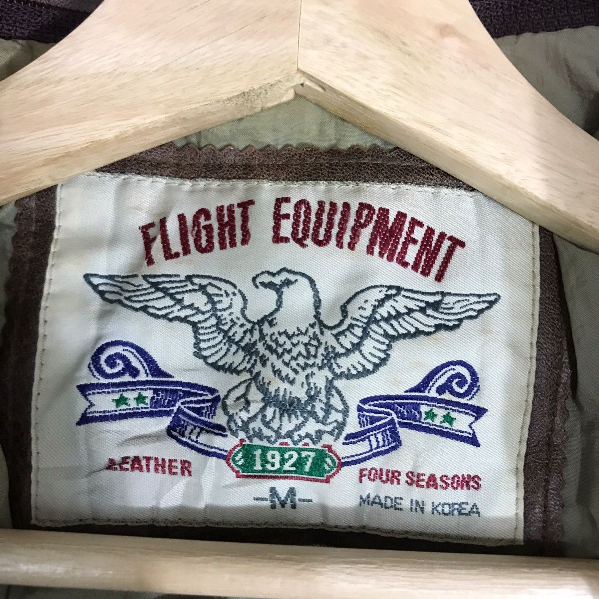 Vintage Vintage FLIGHT EQUIPMENT Bomber Leather Jacket Size US M / EU 48-50 / 2 - 4 Thumbnail