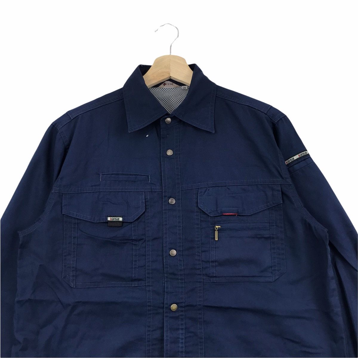 Japanese Brand KANSAI UNIFORM Japanese Brand Blue Shirt Size US M / EU 48-50 / 2 - 3 Thumbnail