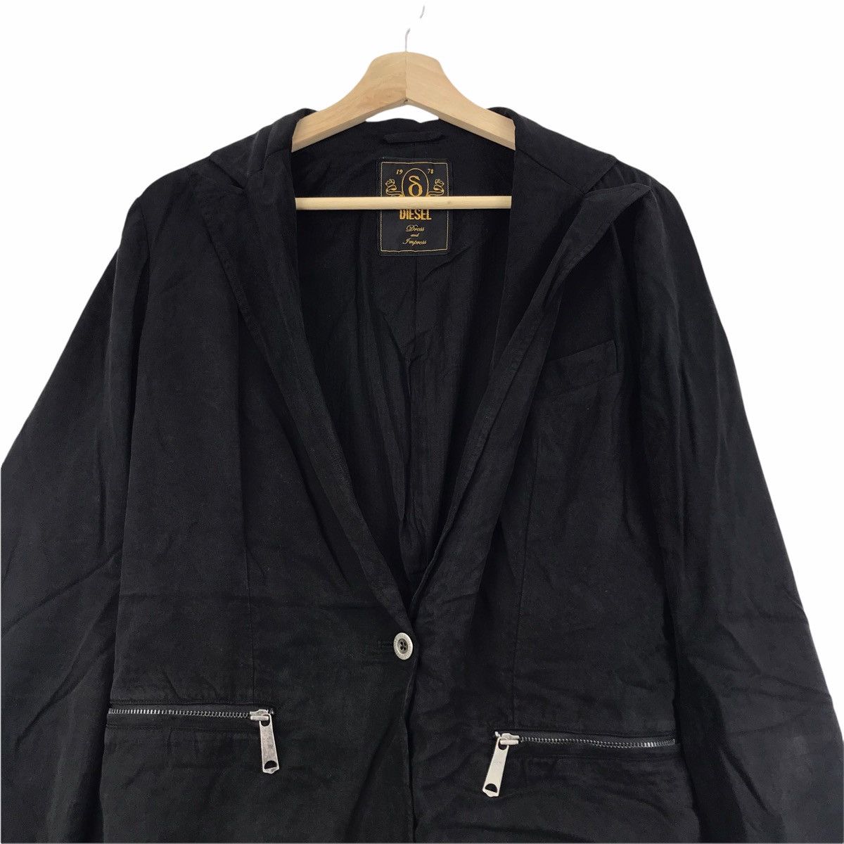 Diesel DIESEL DRESS & IMPRESS Black Coat Blazer Size US S / EU 44-46 / 1 - 3 Thumbnail