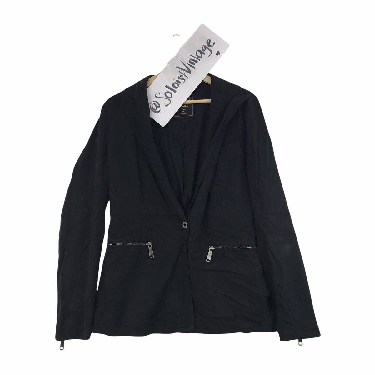 Diesel DIESEL DRESS & IMPRESS Black Coat Blazer Size US S / EU 44-46 / 1 - 1 Thumbnail