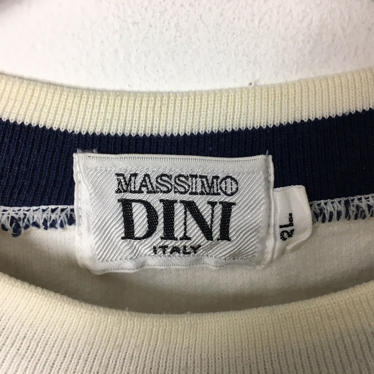 Vintage Vintage MASSIMO DINI ITALY ParisEmbroidered White Sweatshirt Size US XL / EU 56 / 4 - 3 Thumbnail