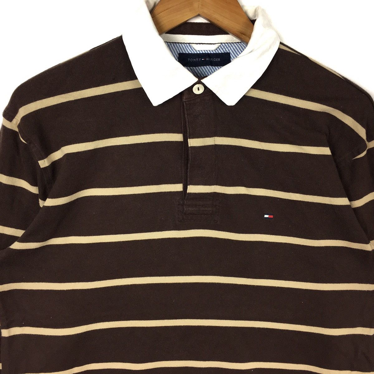 Tommy Hilfiger TOMMY HILFIGER Stripes Small Logo Sailing Gear Black Yellow Size US M / EU 48-50 / 2 - 2 Thumbnail