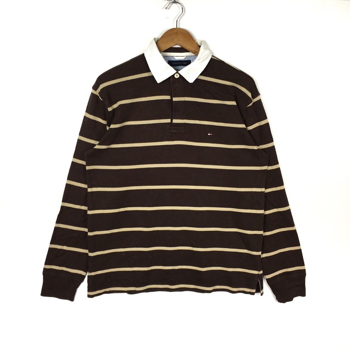 Tommy Hilfiger TOMMY HILFIGER Stripes Small Logo Sailing Gear Black Yellow Size US M / EU 48-50 / 2 - 1 Thumbnail