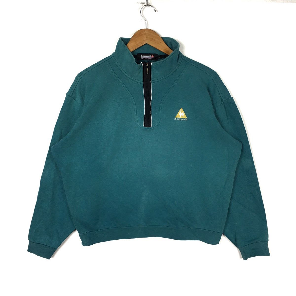 Le Coq Sportif LE COQ SPORTIF Golf Lecoq Sportswear Tennis Green Sweatshirt Size US L / EU 52-54 / 3 - 1 Thumbnail