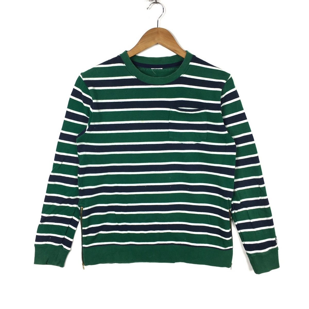 Vintage X-GIRL SKATE Skateboard Brand Wear Skater Stripes Green Size US S / EU 44-46 / 1 - 1 Thumbnail