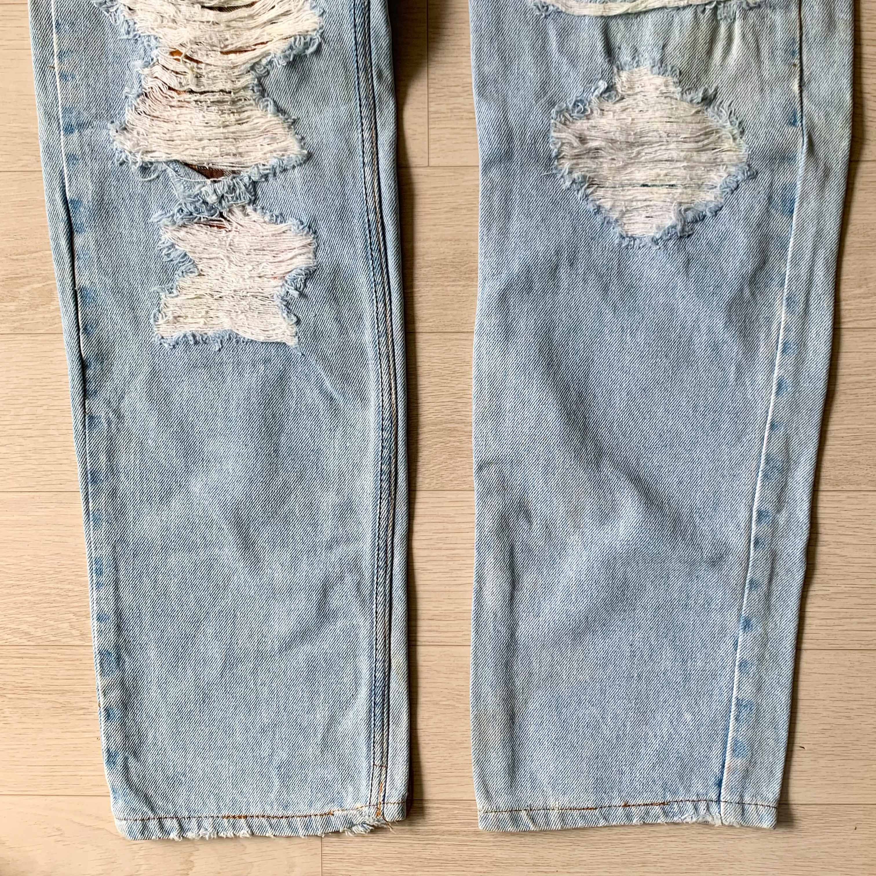 Levi's [Made in U.S.A] Vintage Levi’s 550 Distressed Custom Jeans Size US 28 / EU 44 - 6 Thumbnail