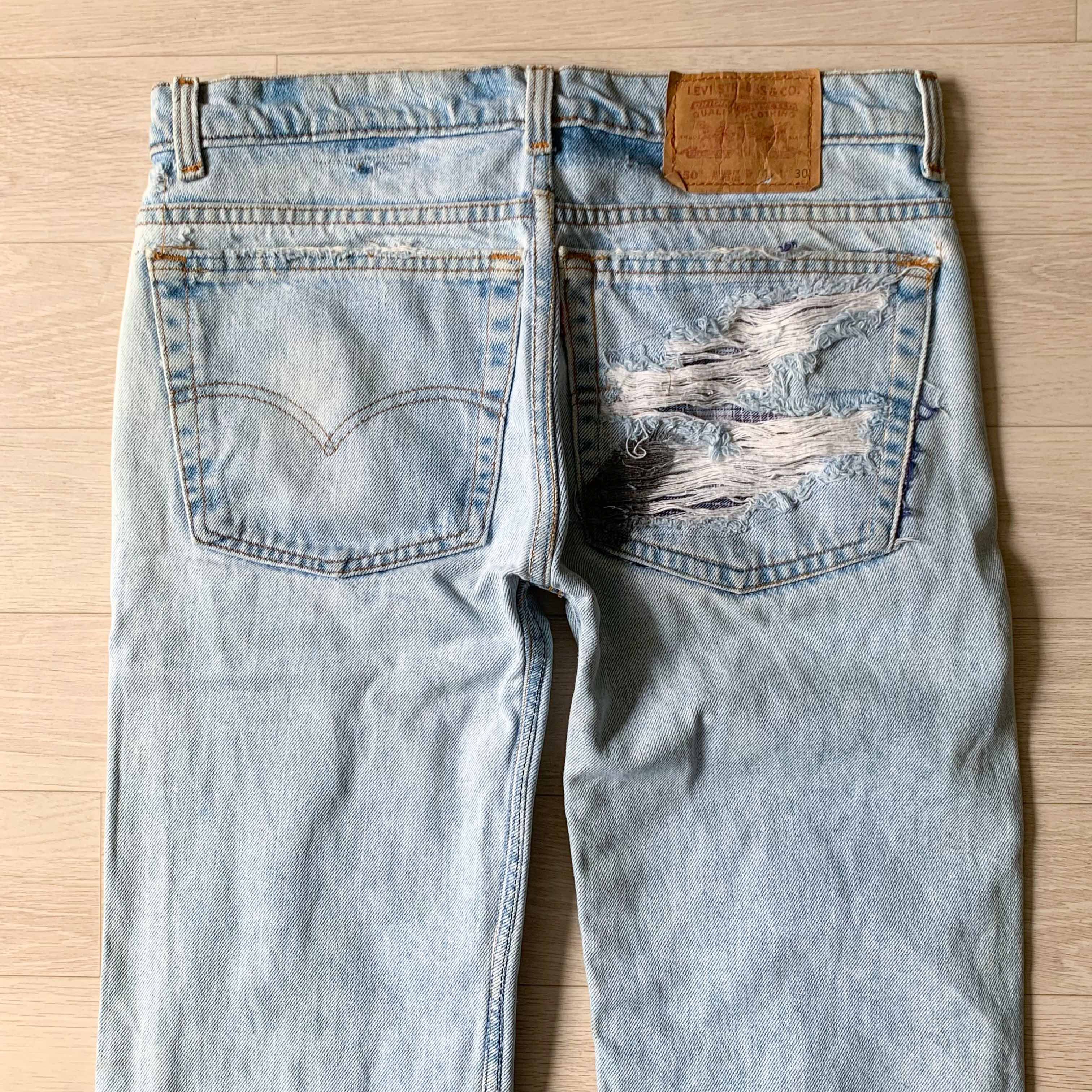 Levi's [Made in U.S.A] Vintage Levi’s 550 Distressed Custom Jeans Size US 28 / EU 44 - 7 Thumbnail