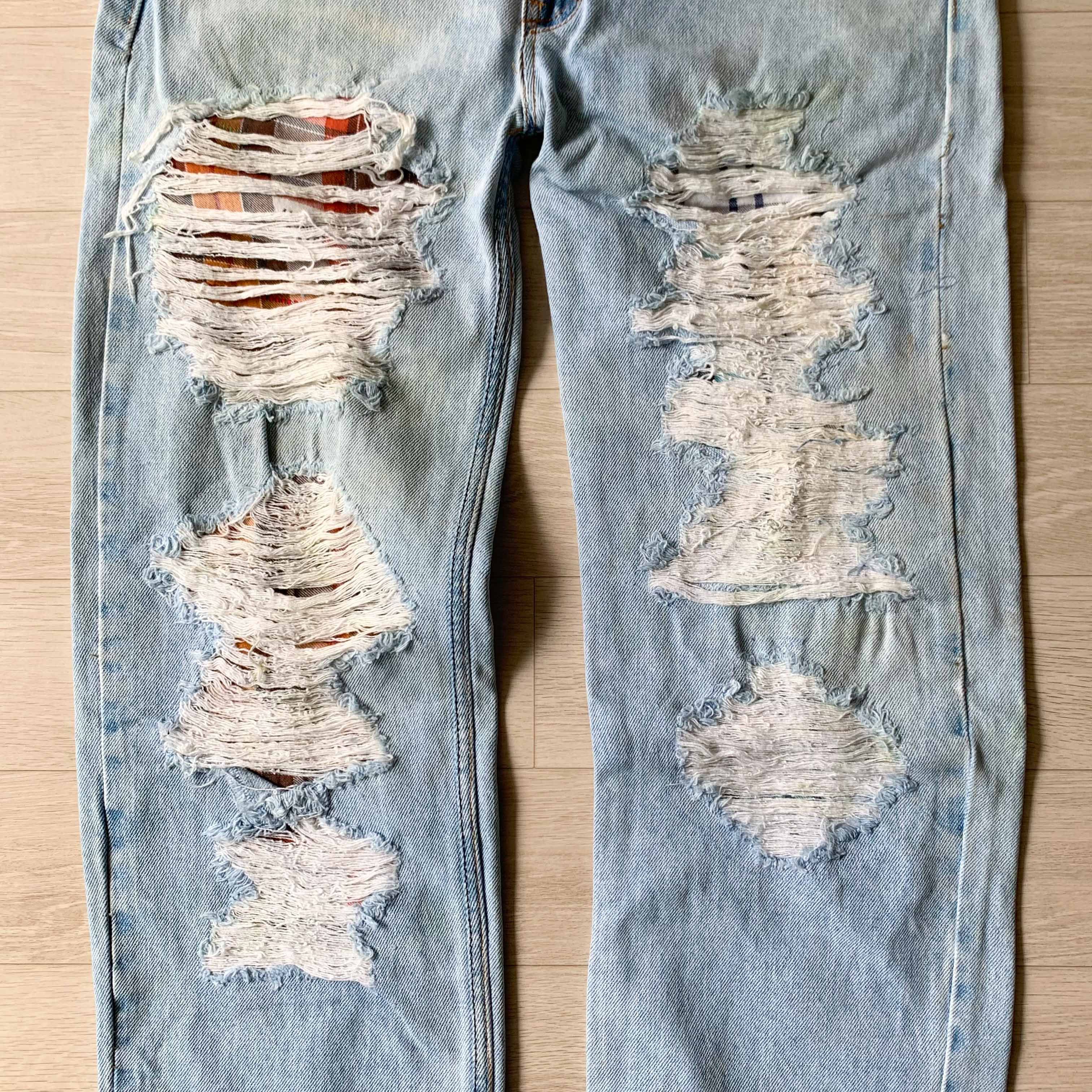 Levi's [Made in U.S.A] Vintage Levi’s 550 Distressed Custom Jeans Size US 28 / EU 44 - 5 Thumbnail