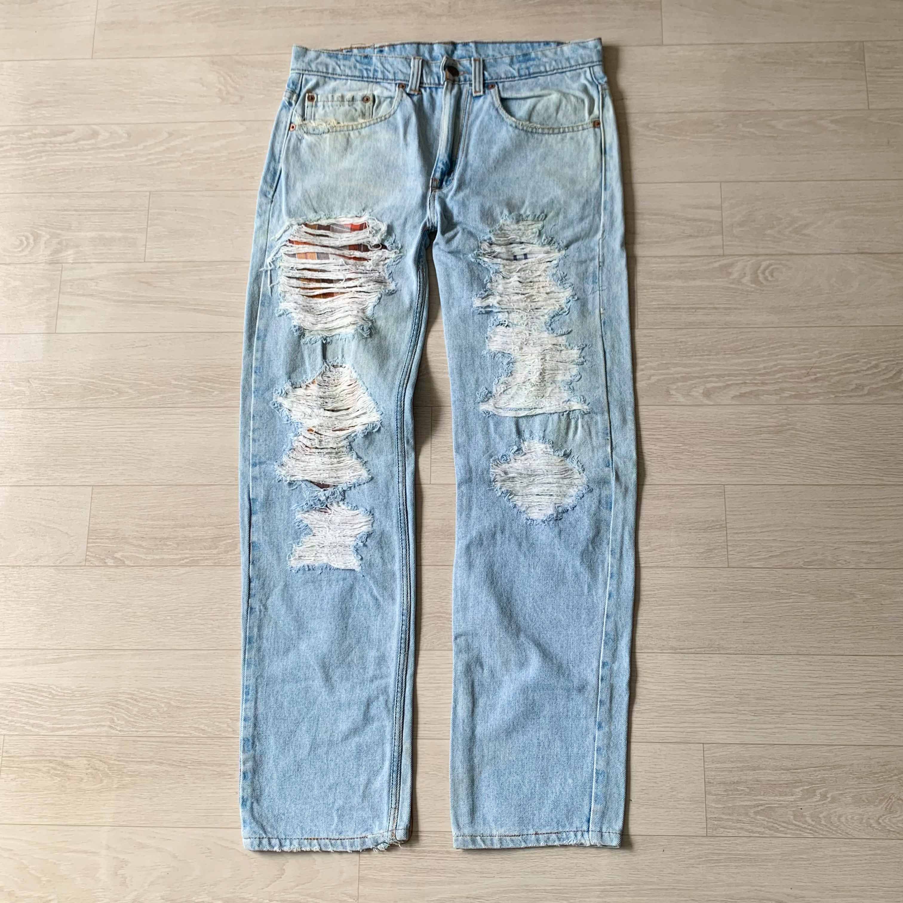 Levi's [Made in U.S.A] Vintage Levi’s 550 Distressed Custom Jeans Size US 28 / EU 44 - 1 Thumbnail