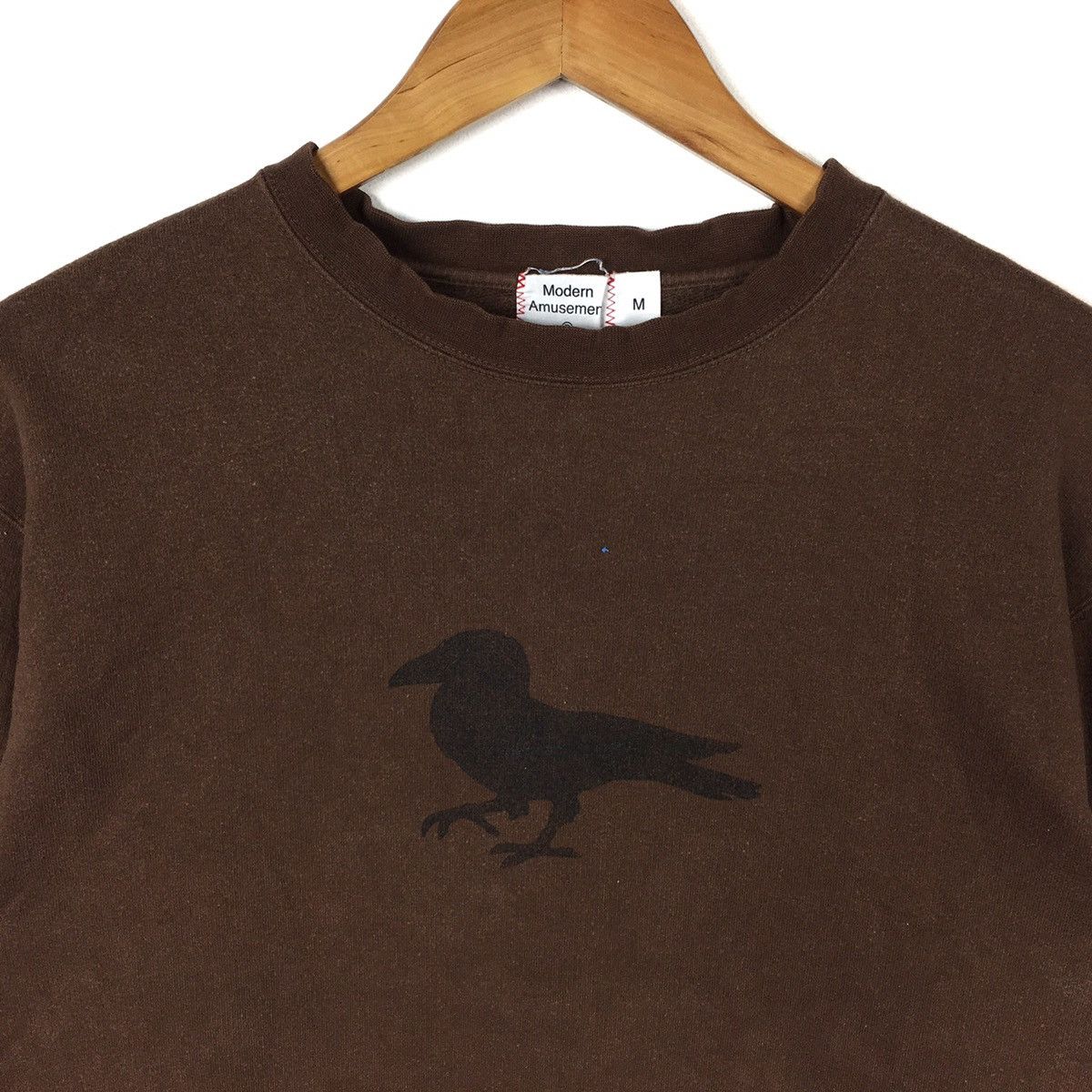 Japanese Brand MODERN AMUSEMENT Japanese Brand Brown Sweatshirt Size US M / EU 48-50 / 2 - 2 Thumbnail