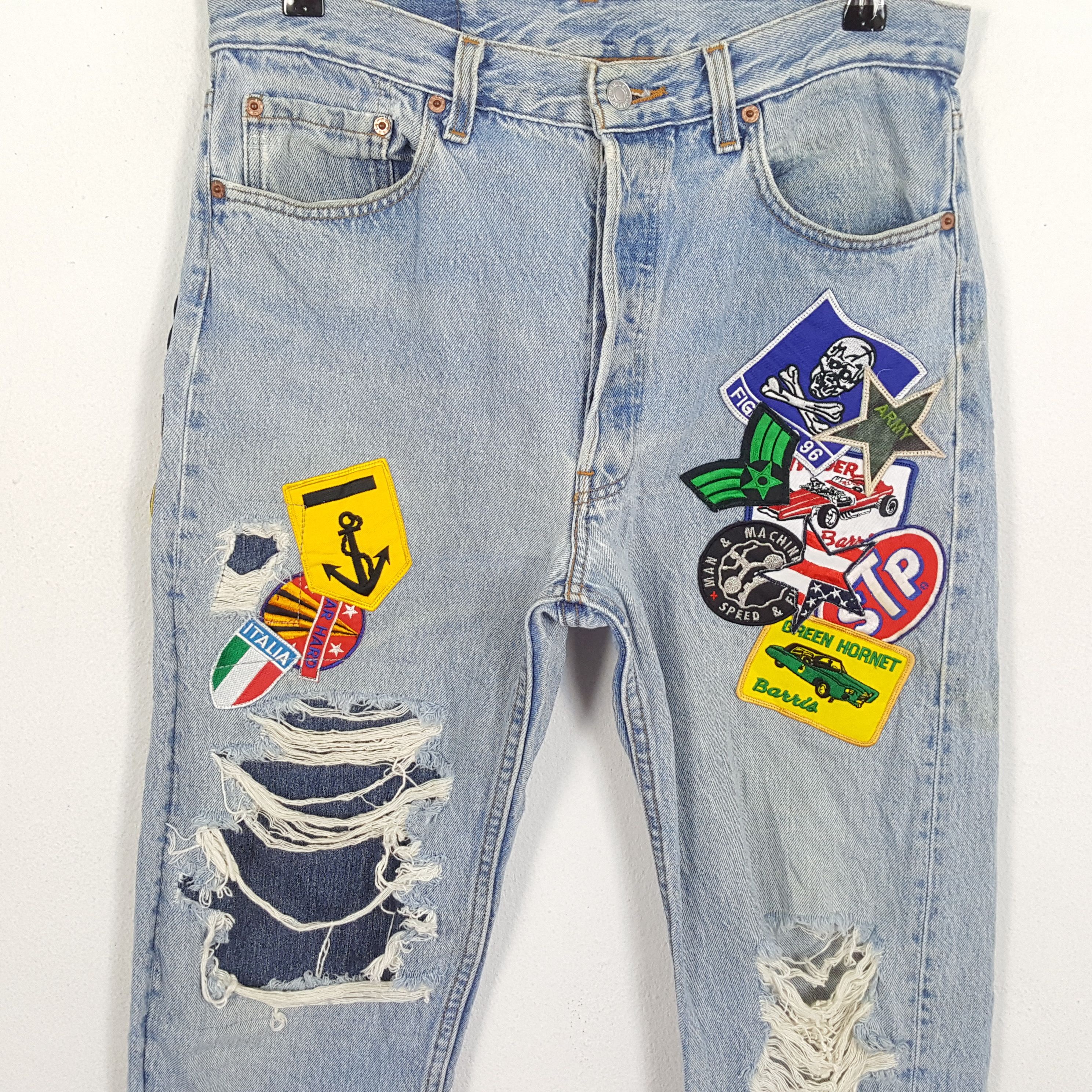 Levi's × Vintage LEVIS Streetwear Style Custom Design Vintage Jeans Size US 33 - 2 Thumbnail