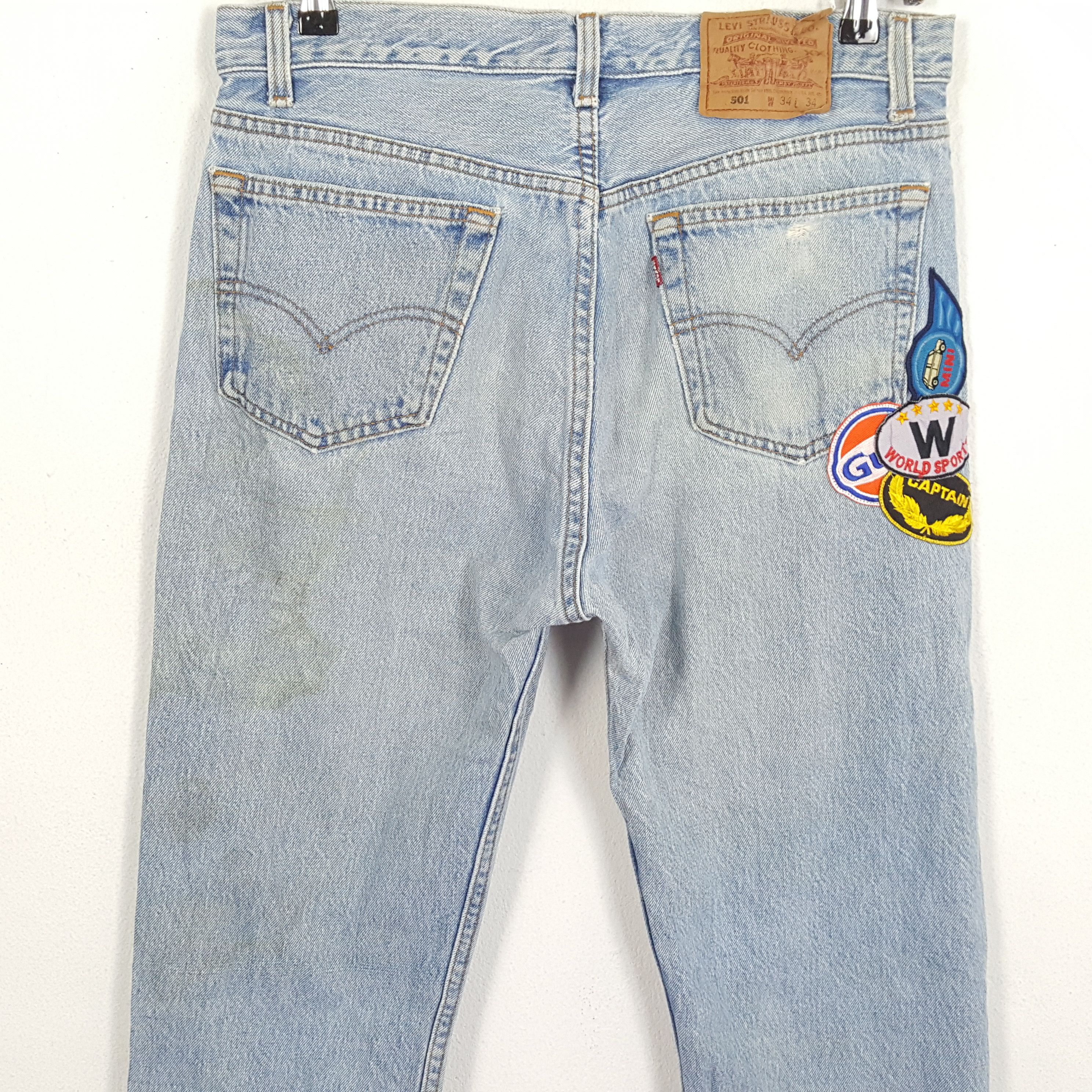 Levi's × Vintage LEVIS Streetwear Style Custom Design Vintage Jeans Size US 33 - 5 Thumbnail